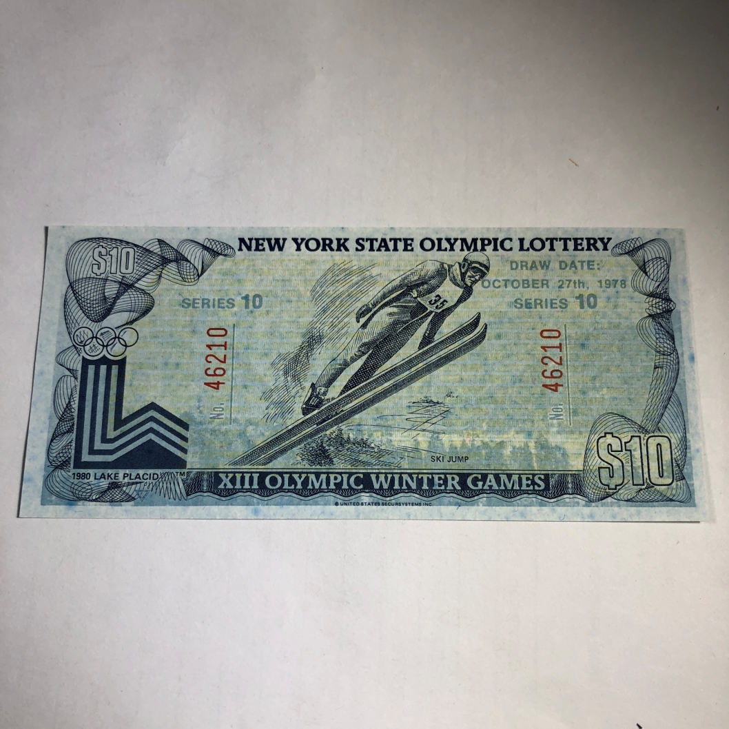 1980 10 lake placid xiii olympic winter games new york state lottery