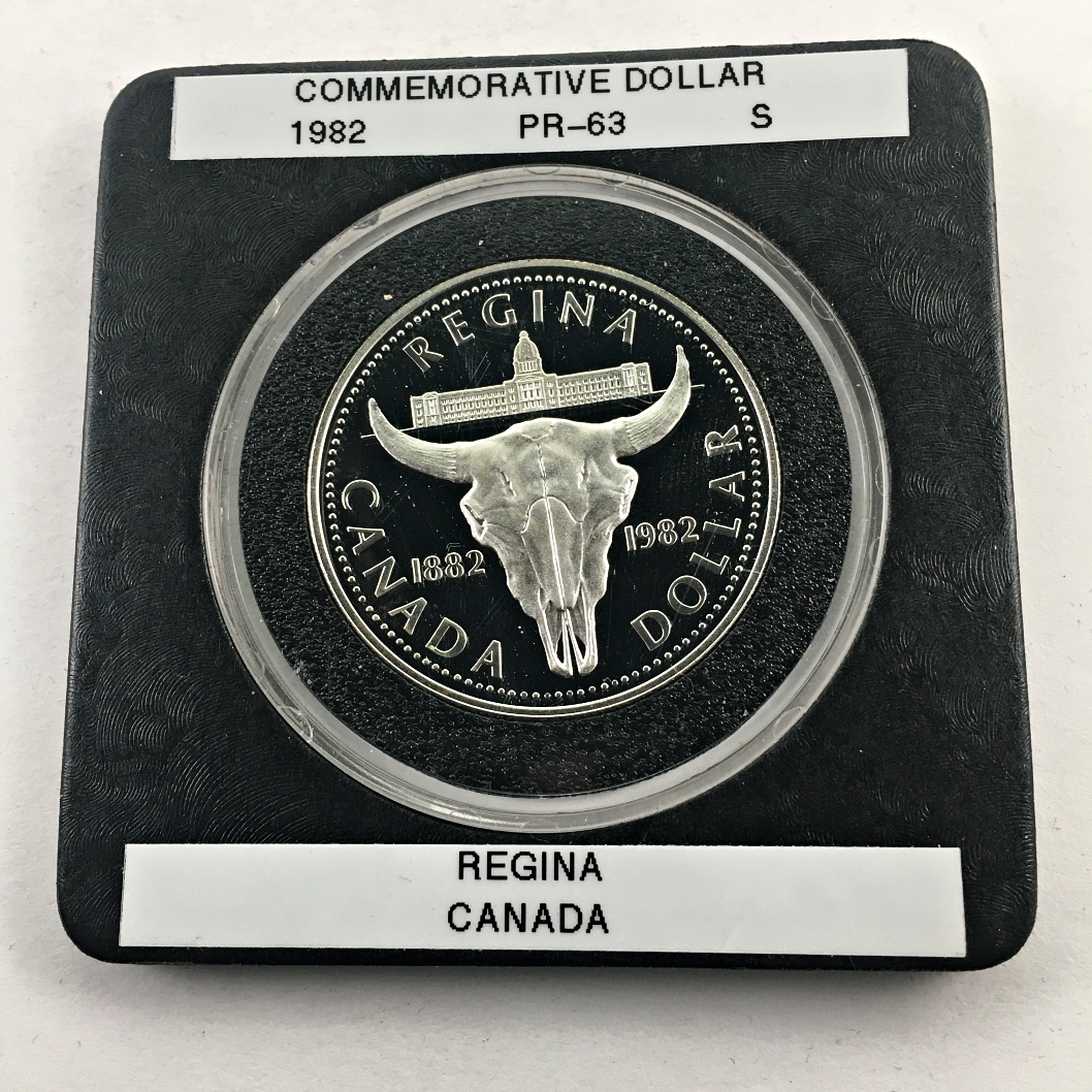 1982 Canada Regina's Centennial Proof Silver Dollar*Deep Cameo*In