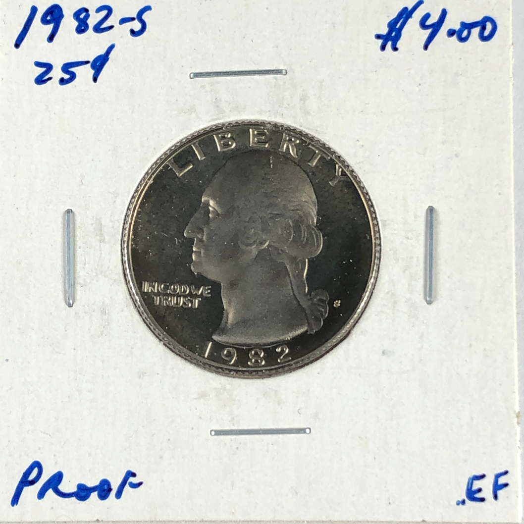1982-S Proof Washington Quarter*Deep Cameo