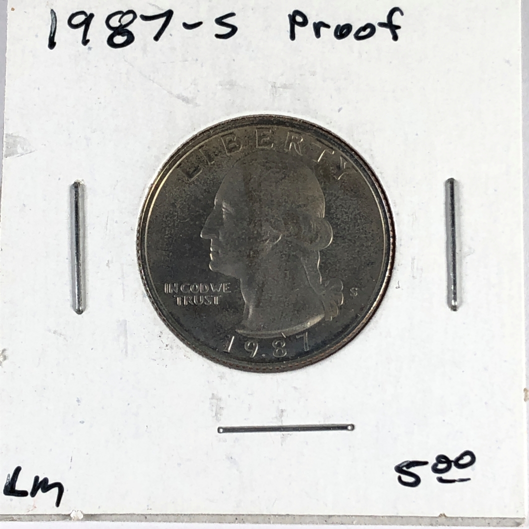 1987-S Proof Washington Quarter*Deep Cameo