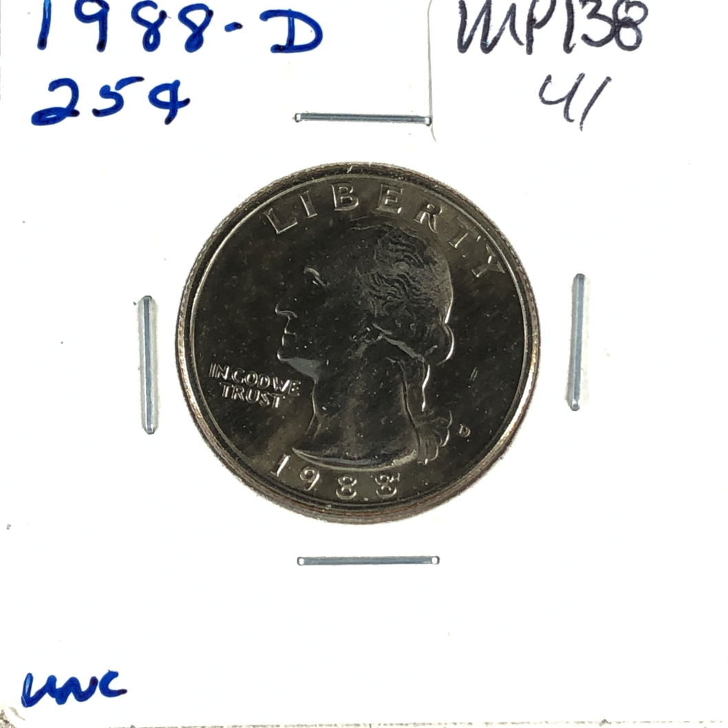 1988-D Washington Quarter*High Grade*Luster