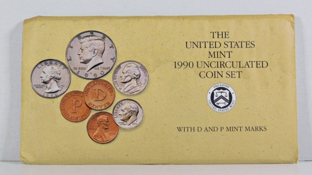 1990 United States Mint Uncirculated Coin Set*With Both D & P Mint ...