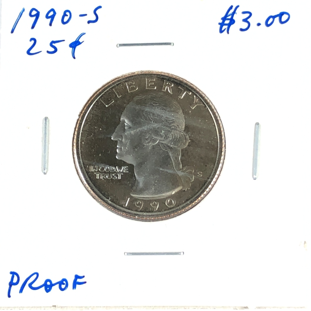 1990-S Proof Washington Quarter*Deep Cameo