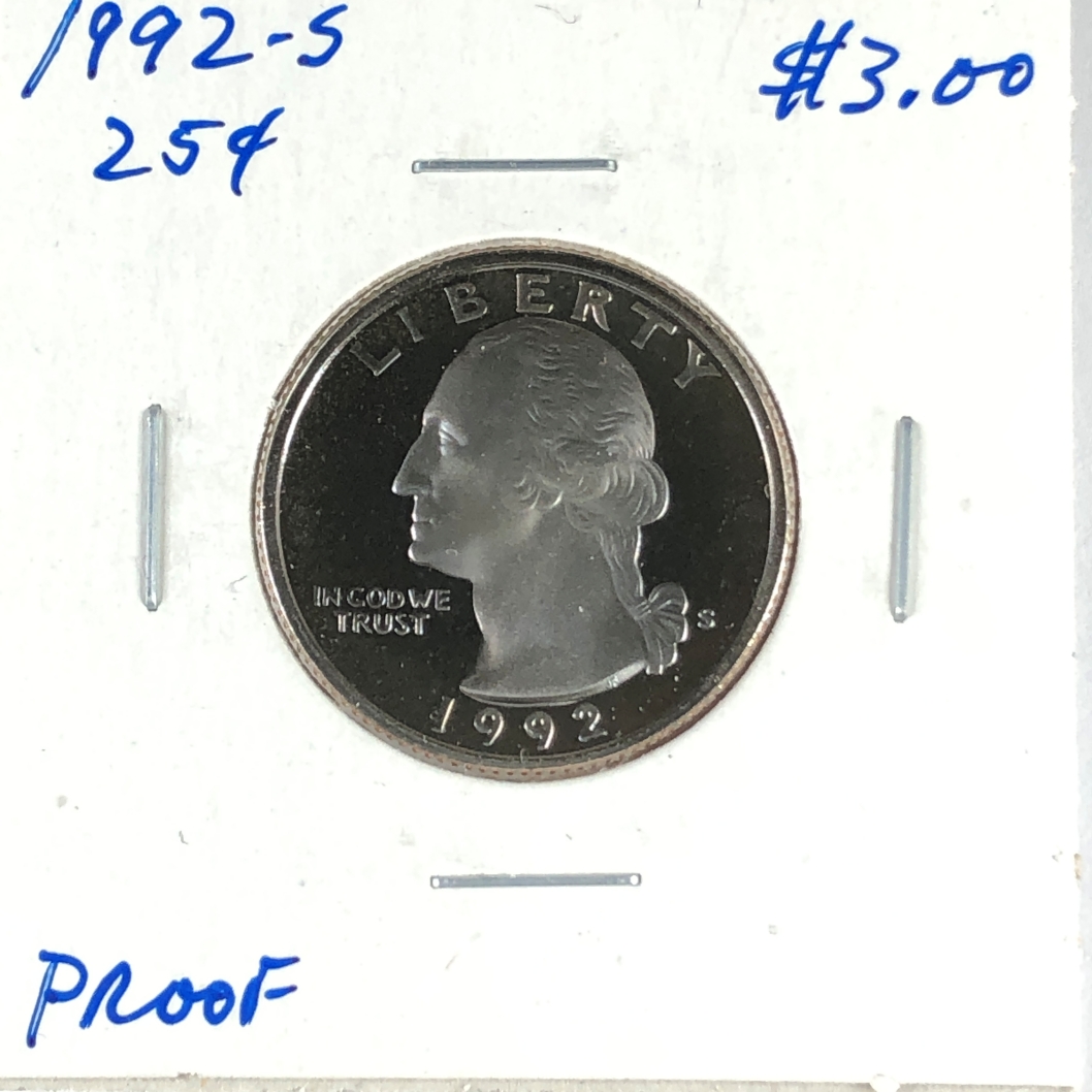 1992-S Proof Washington Quarter*Deep Cameo