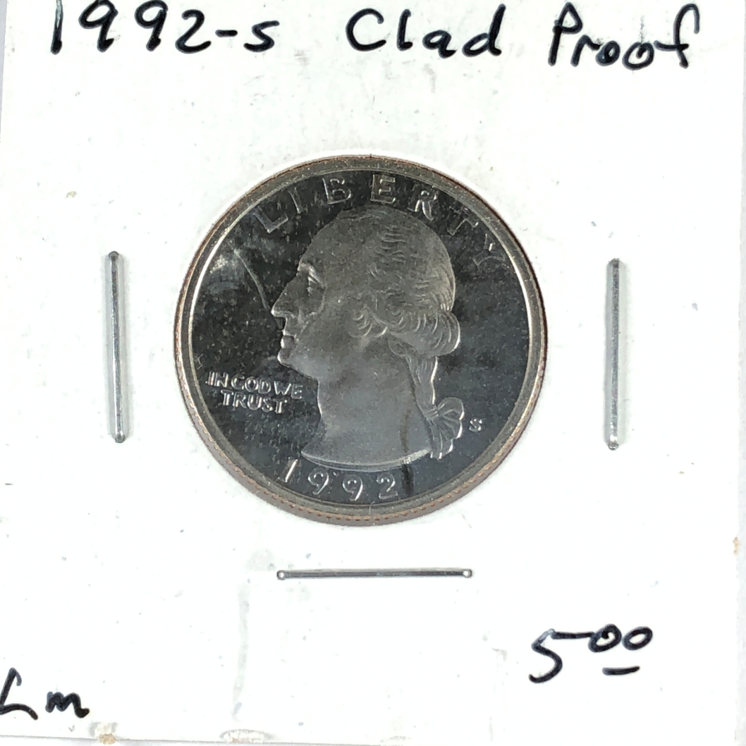 1992-S Proof Washington Quarter*Deep Cameo