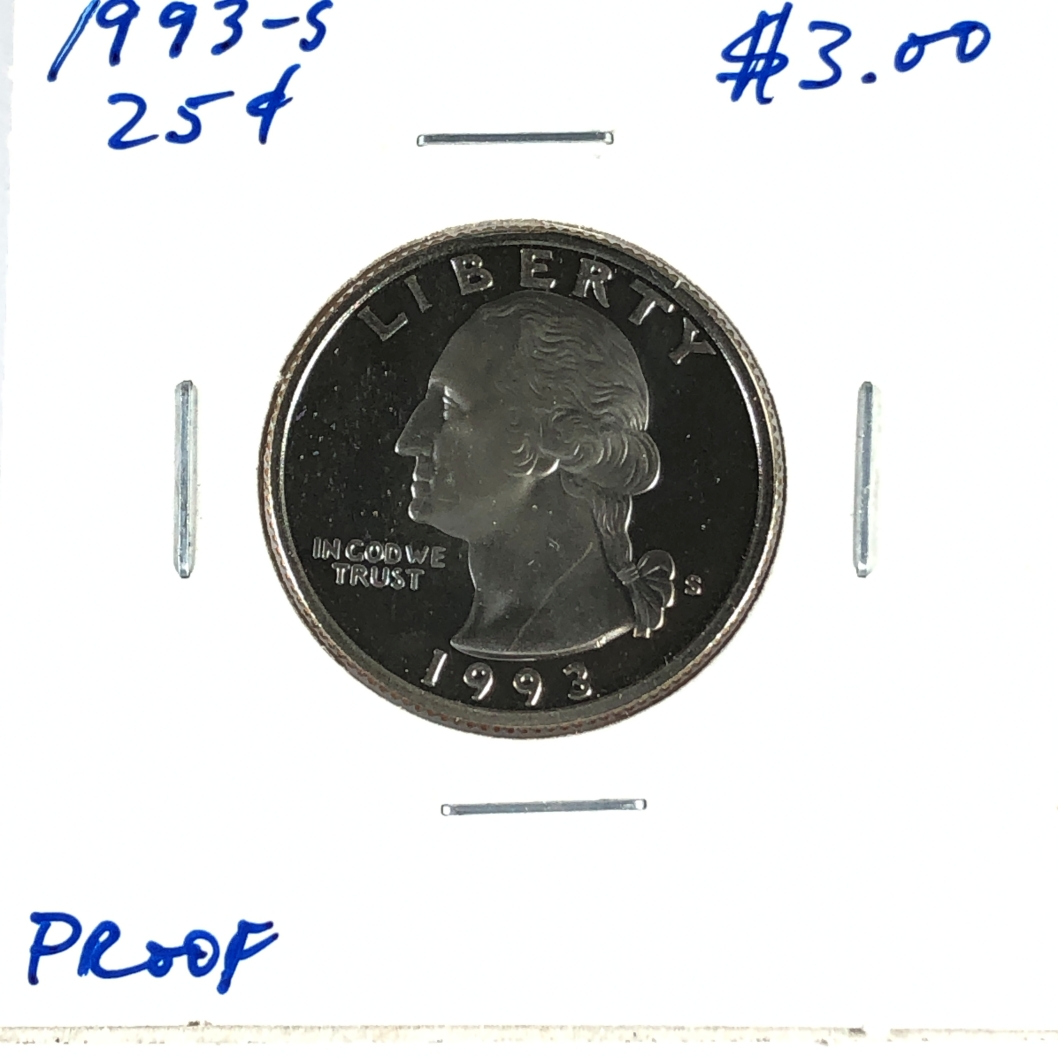 1993-S Proof Washington Quarter*Deep Cameo