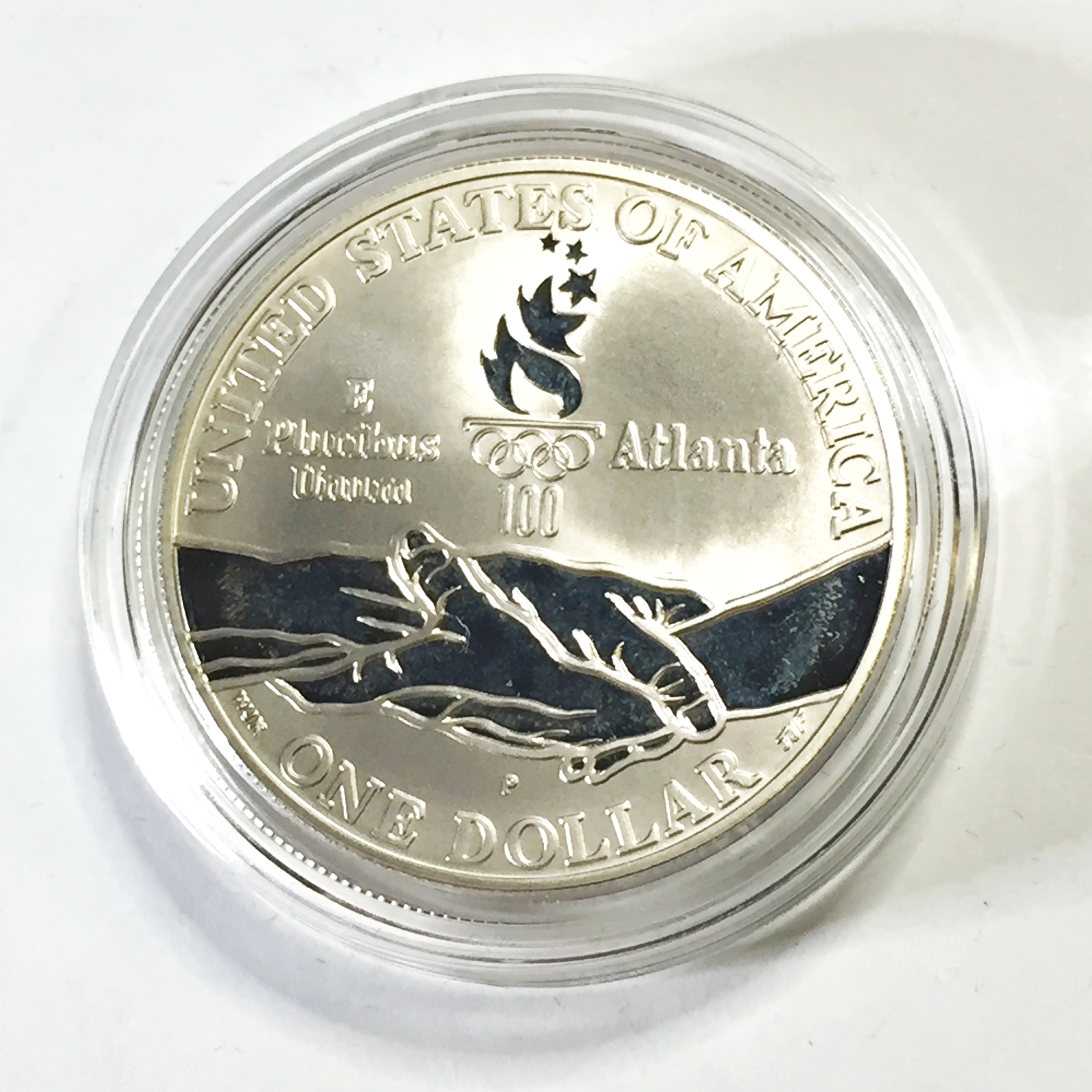 1995P US Olympic Gymnast Coin of the Atlanta Centennial Proof
