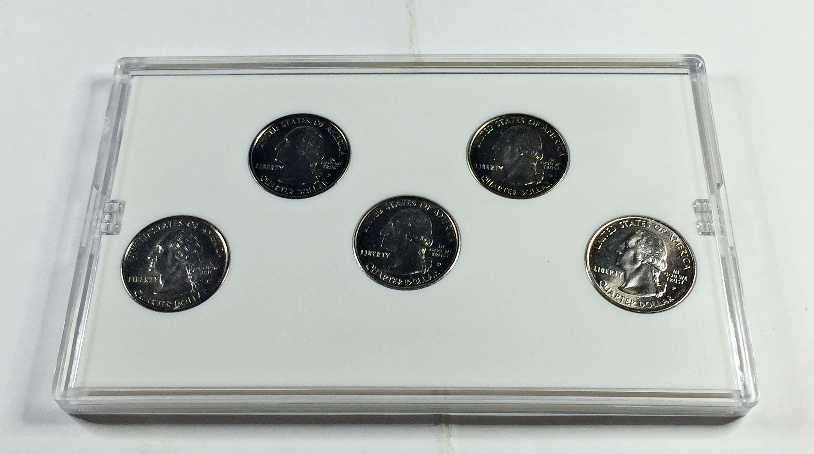 1999 Platinum Layered Edition State Quarter Collection*Set of Five