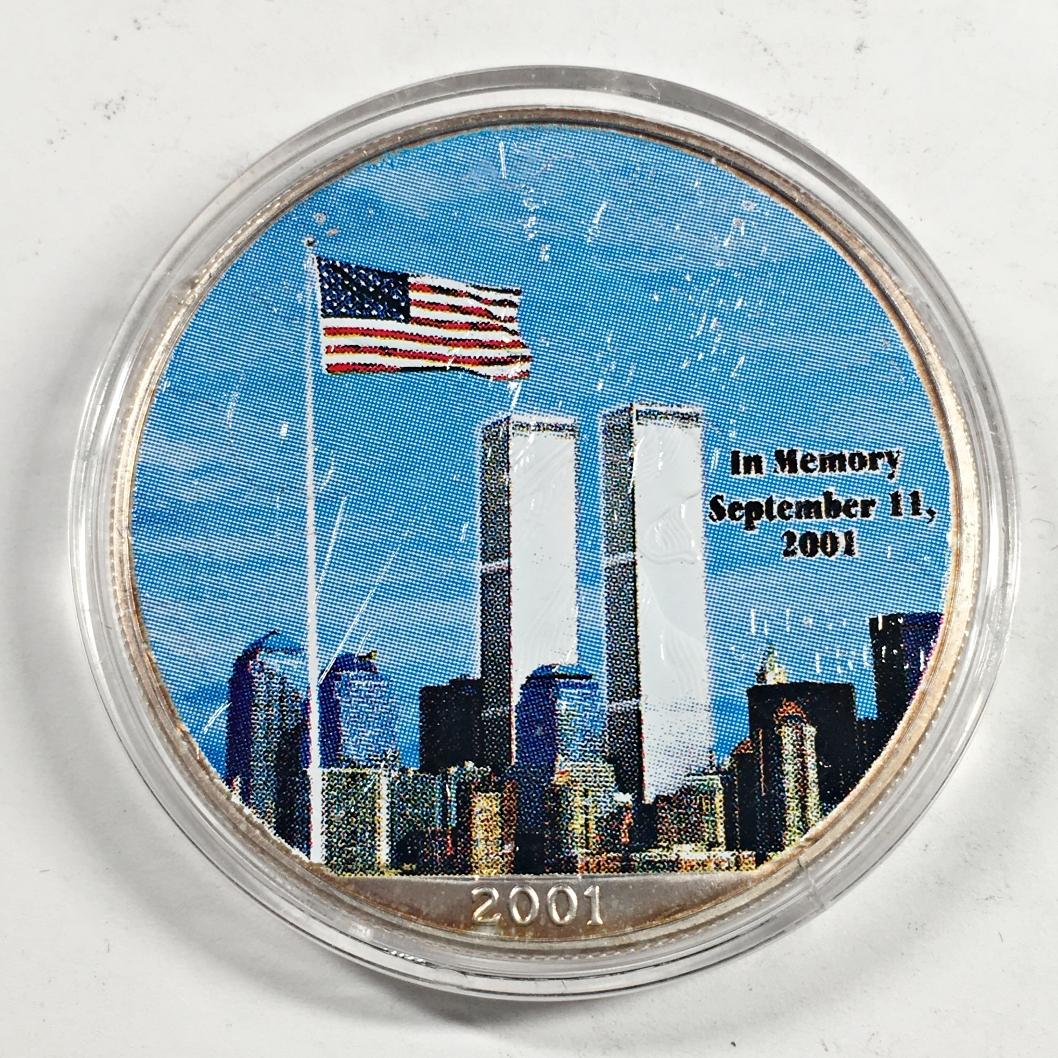 Colorized Ase 2001 Colorized American Silver Eagle*One Troy Ounce .999 Fine Silver ...