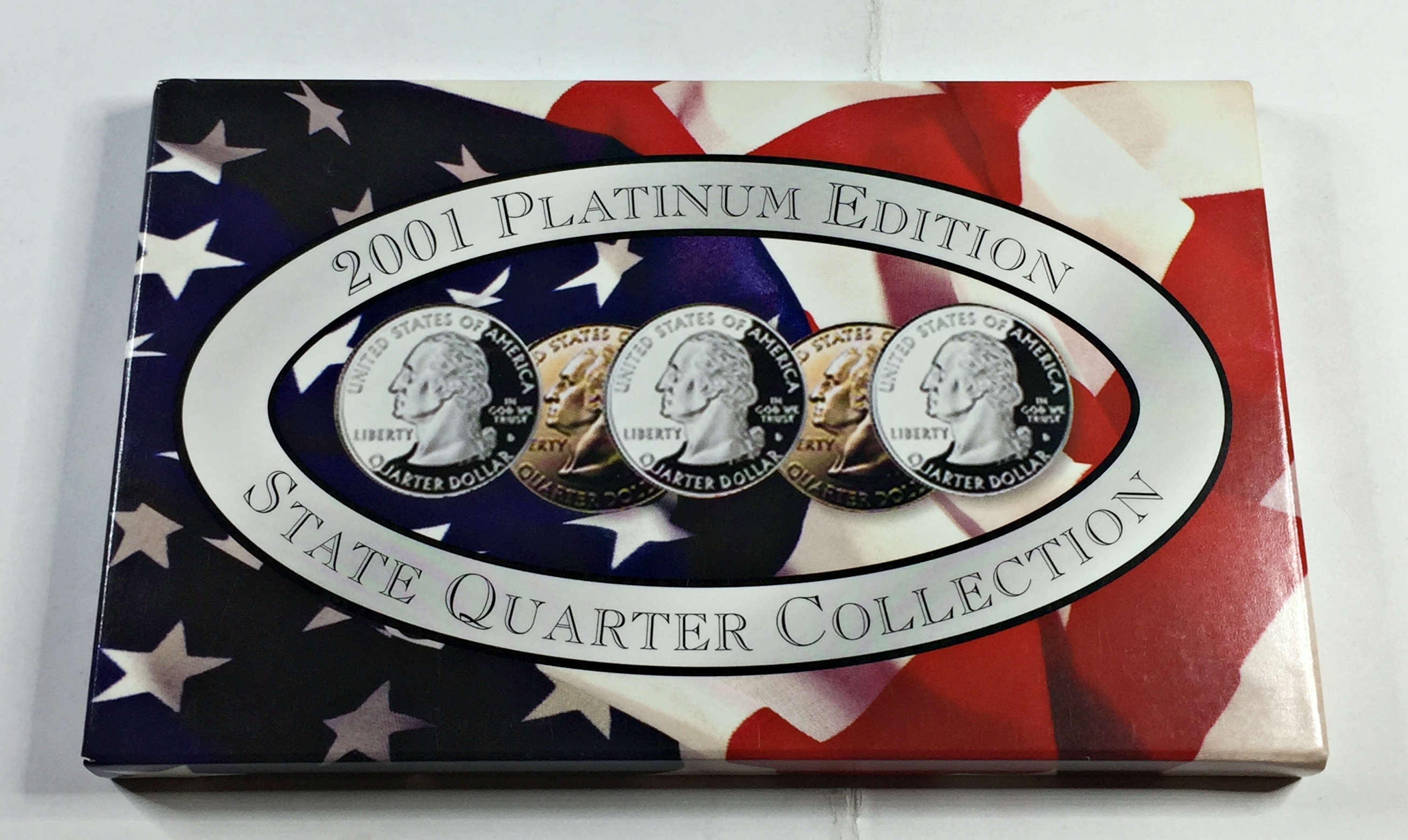 2001 Platinum Layered Edition State Quarter Collection*Set of Five ...