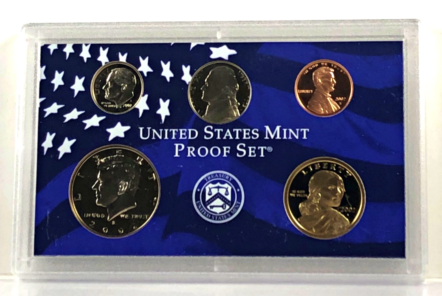 thumbnail image 2 of 2002 Colorized US Mint State Quarters Complete Set – 5 Coins With Protective Capsules 2 of 3