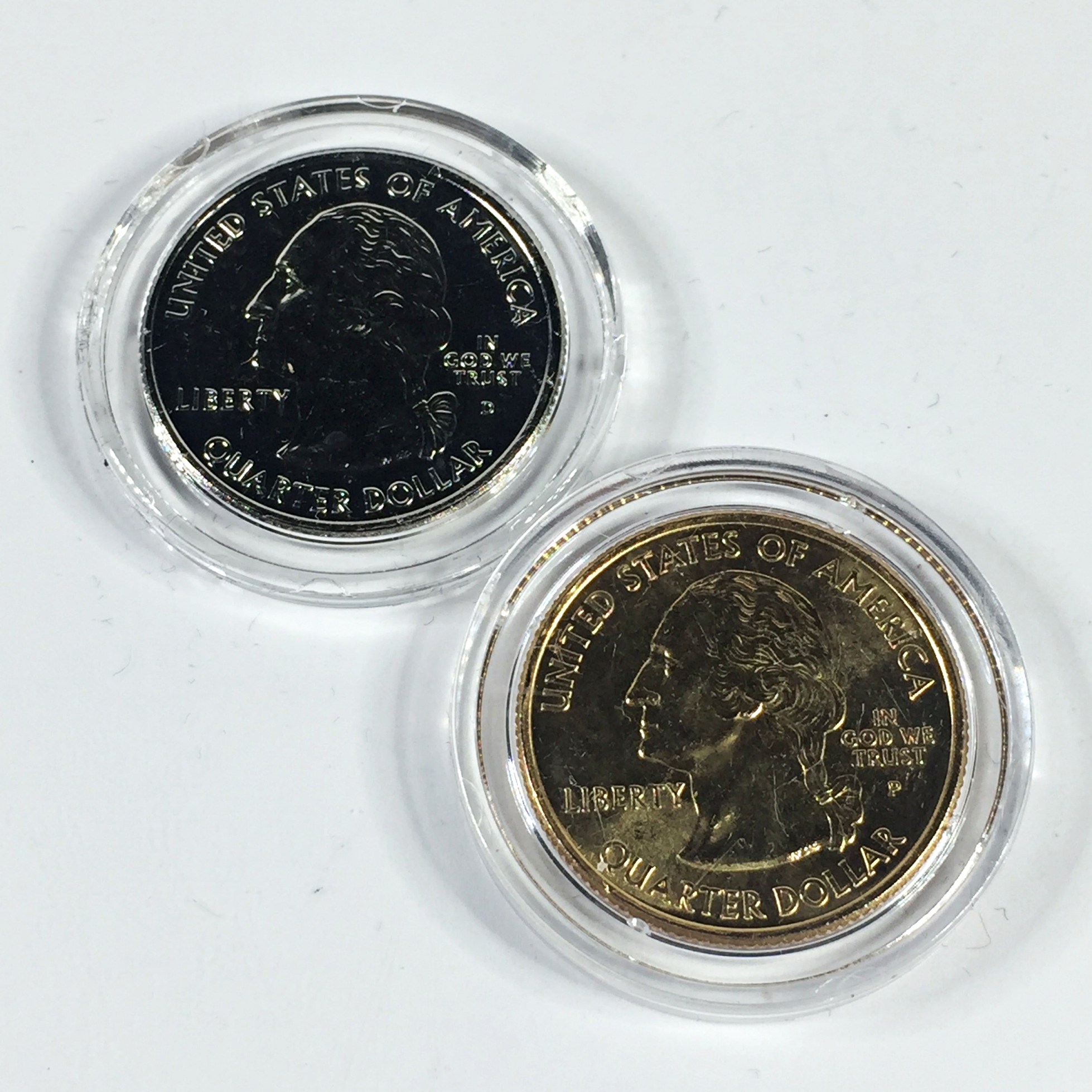 2005-P and 2005-D Kansas State Commemorative Quarters*P is 24K Gold ...