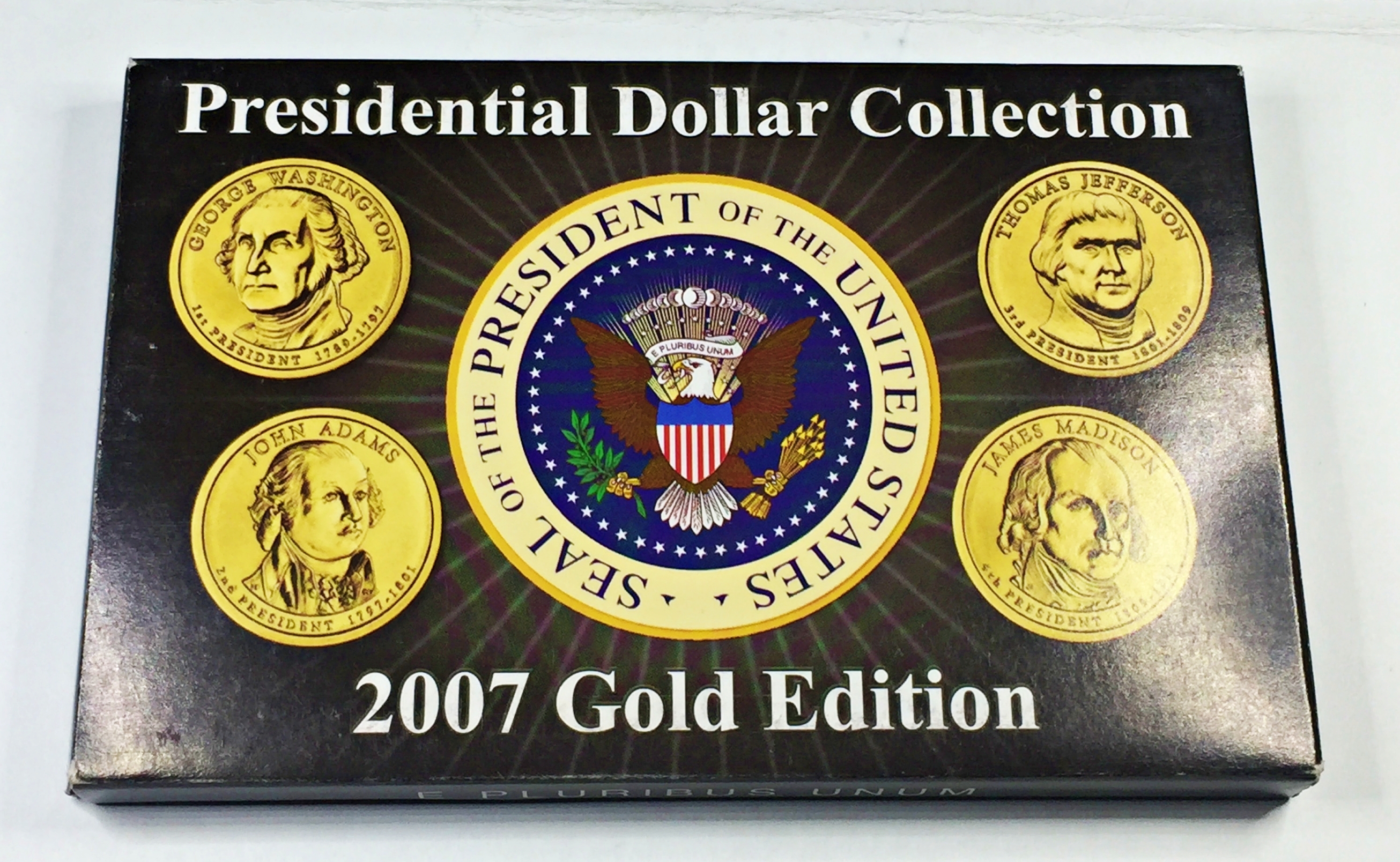 Dollar Collection 2007 24K Gold Layered Edition of the Presidential Dollar Collection*In ...