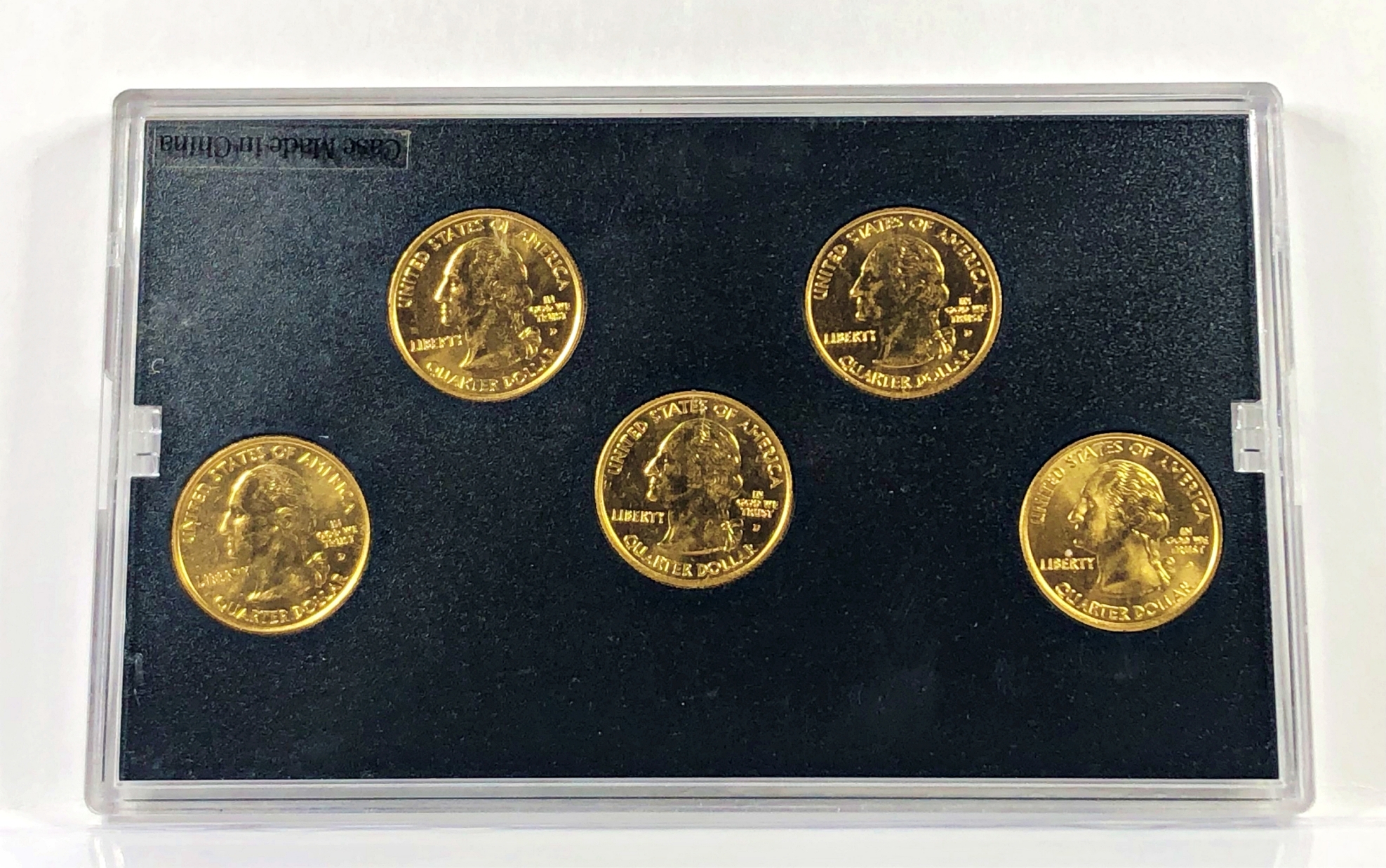 2008 Gold Edition of US Mint Commemorative Quarters*24K Gold Layered*In