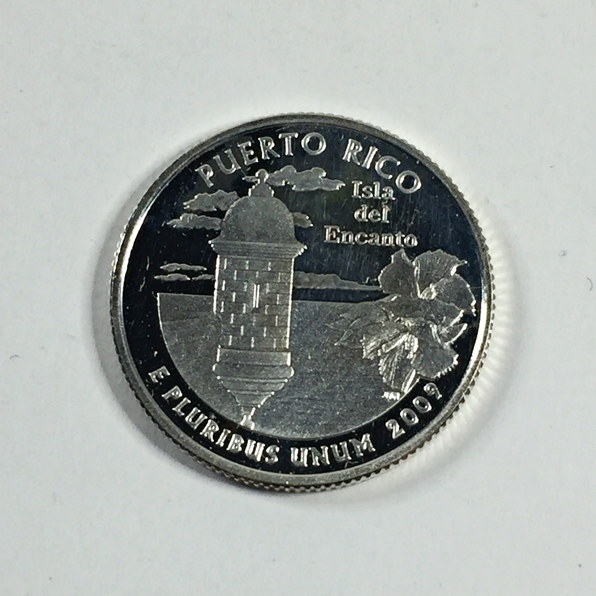 2009-S Guam 90% Silver Deep Cameo Proof Territory Quarter - US Mint, Uncirculated, San Francisco