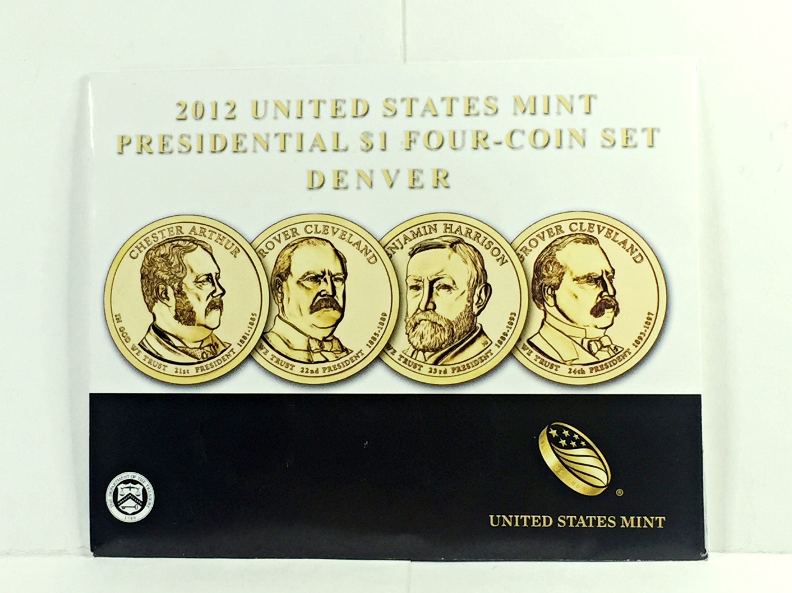2012 United States Mint Presidential $1 Four-Coin Set*Denver Mint*In ...