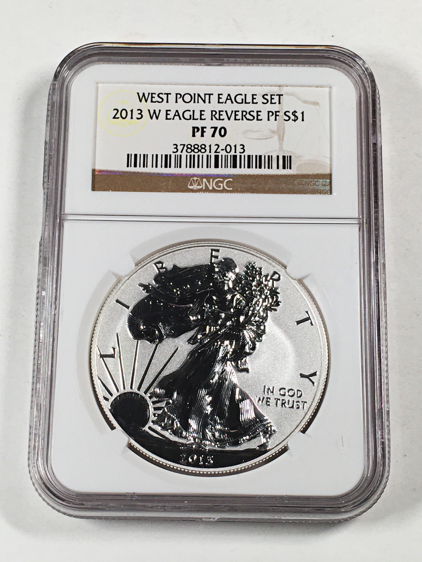 2013-W Reverse Proof American Silver Eagle*Graded PF70 by NGC*Struck at ...