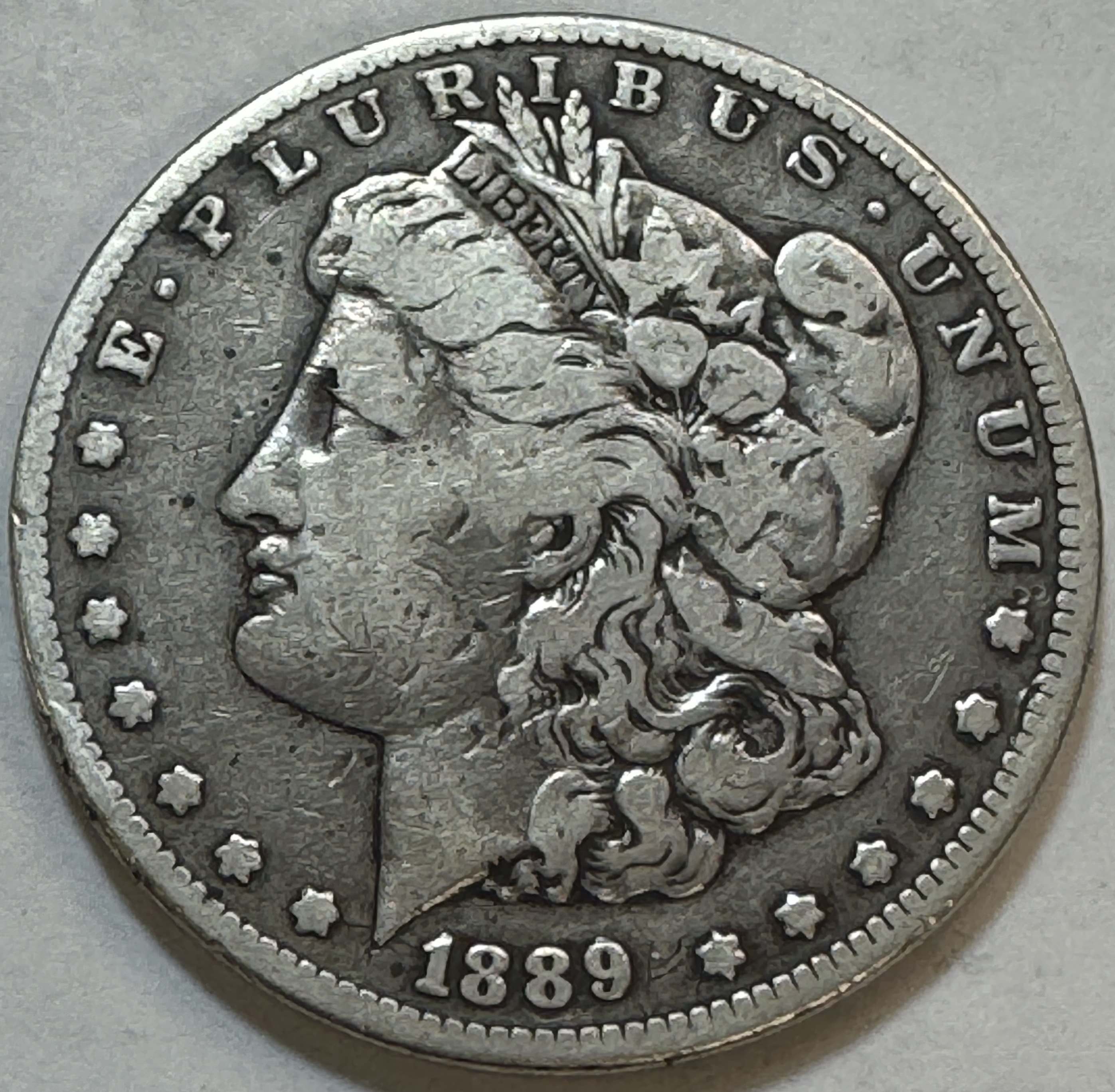 KEY DATE 1889-CC Carson City Minted Morgan Silver Dollar | Property Room