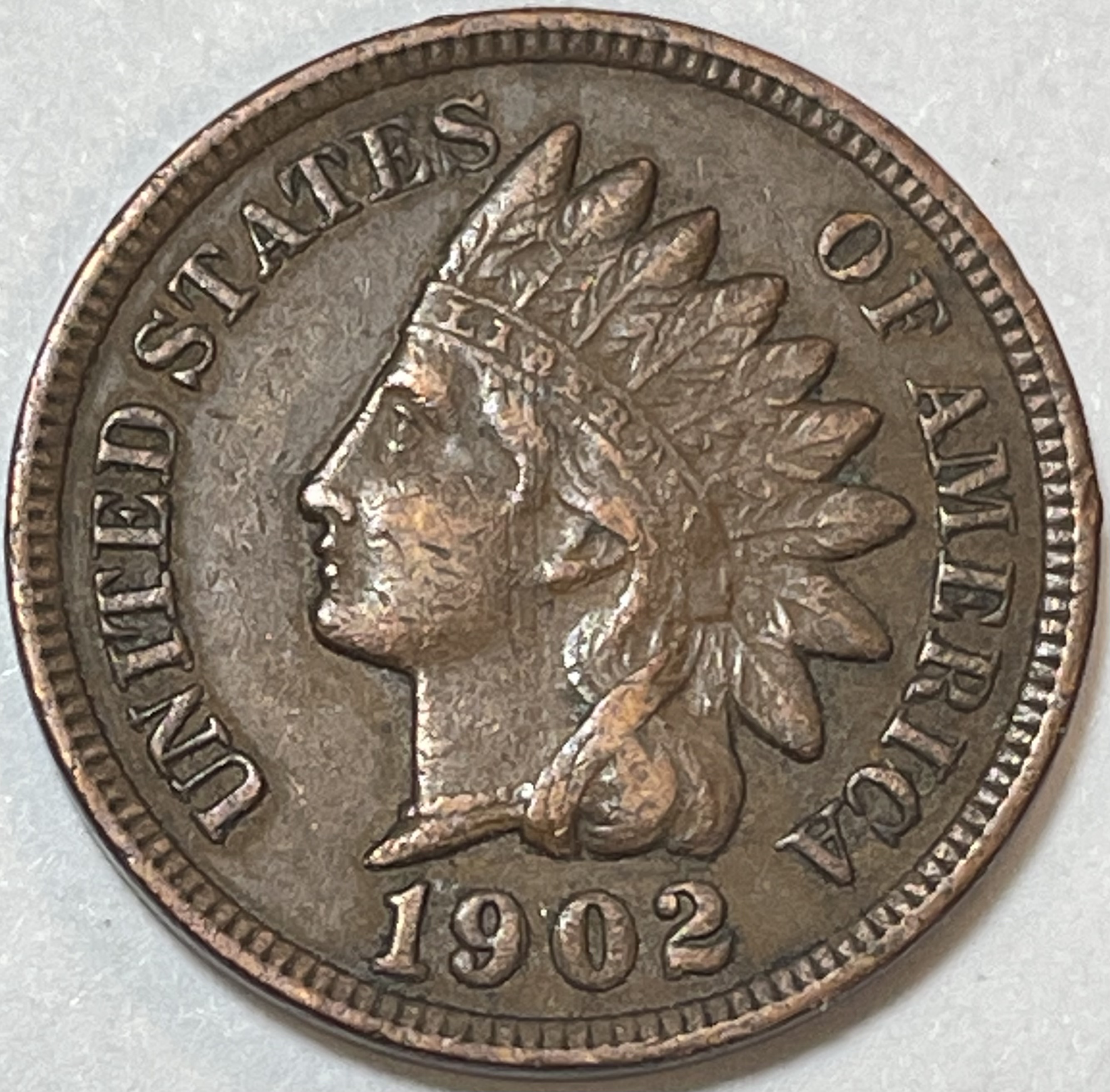 HIGH GRADE 1902 Indian Head Cent w/Full LIBERTY | Property Room