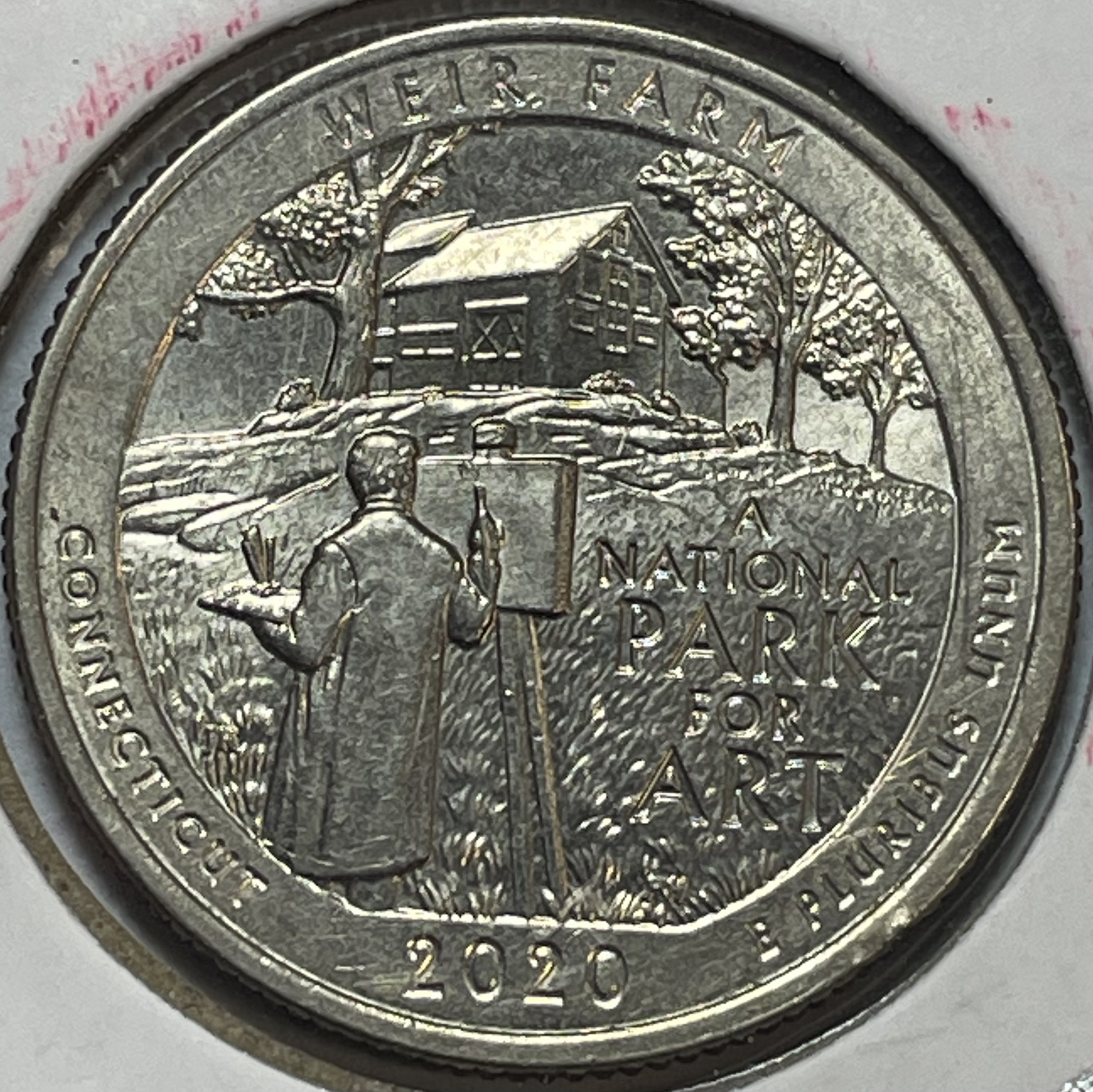 RARE 2020W V75 Privy Weir Farm West Point Minted Quarter Property Room
