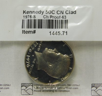 1976 S 50c Kennedy Bicentennial Half Dollar US Coin Choice Proof