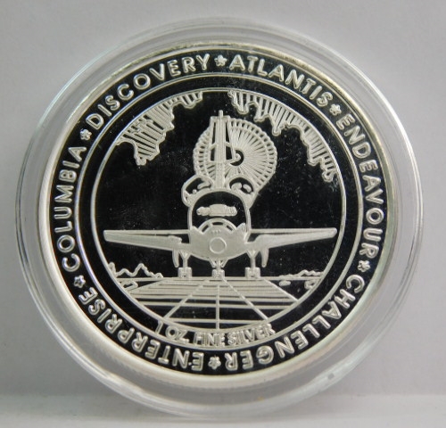 1 oz .999 Fine Silver Space Shuttle Program 30th Anniversary Proof ...