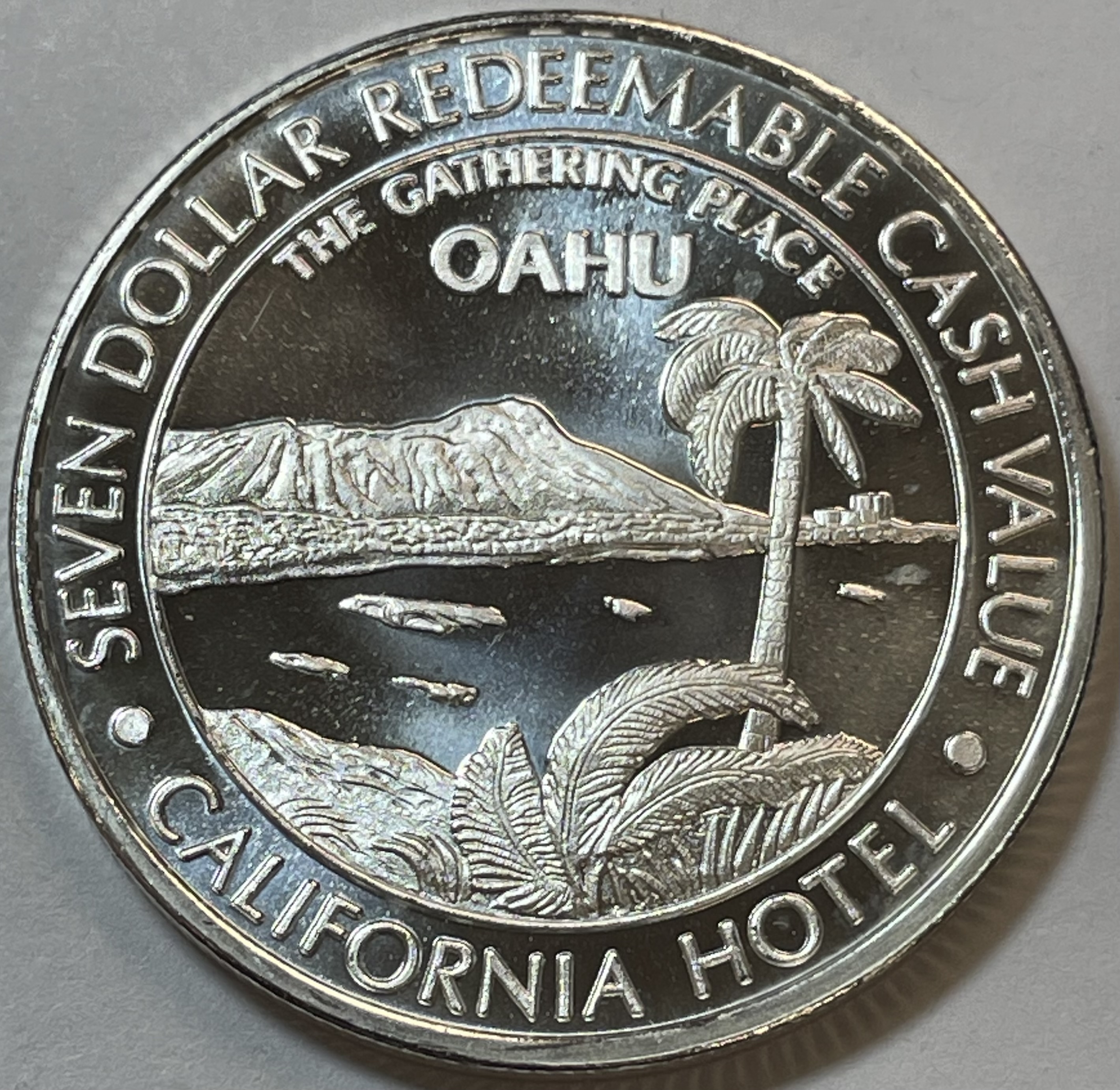 .999 Fine Silver Oahu The Gathering Place Sam Boyd's California