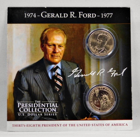 2016-D GERALD FORD PRESIDENTIAL DOLLAR FROM MINT ROLLS UNCIRCULATED