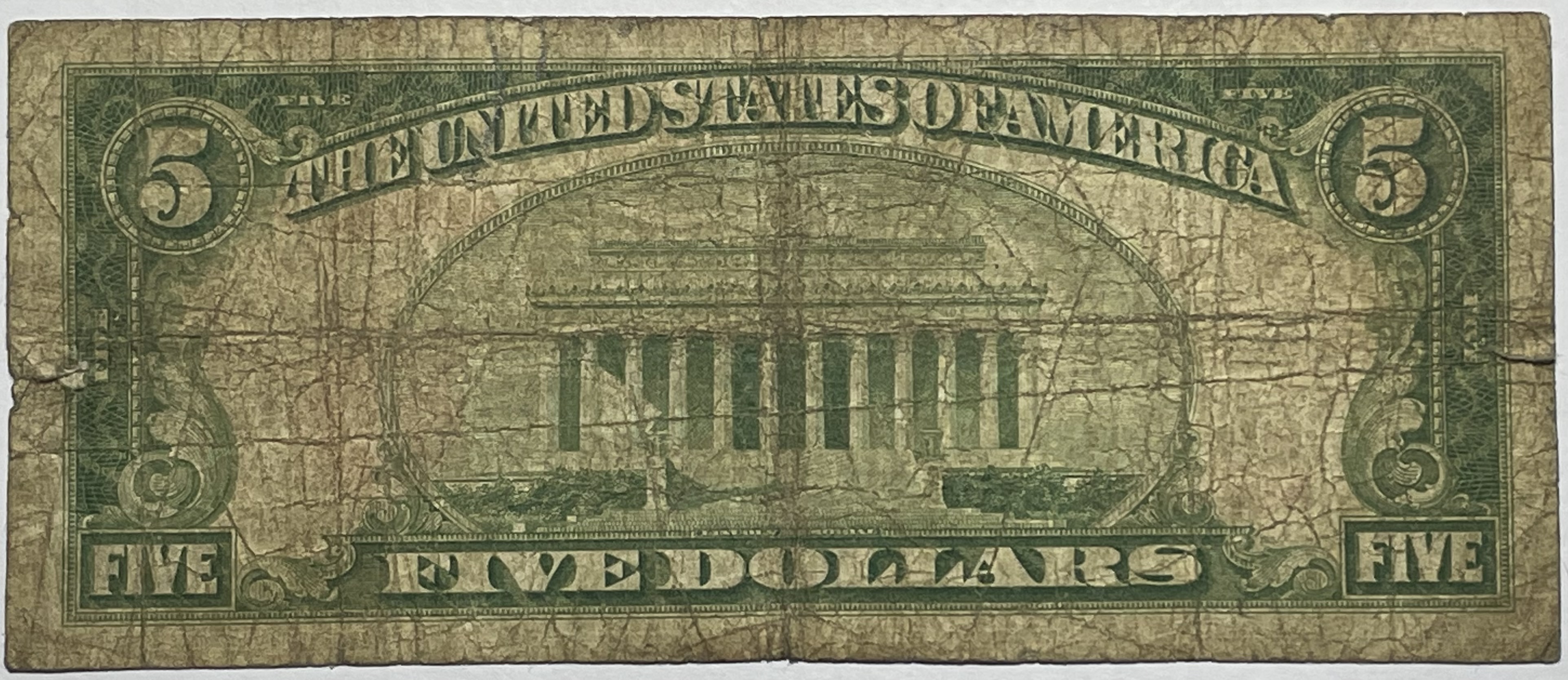 RARE 1929 5 First National Bank of Elko, Nevada Type 1 National