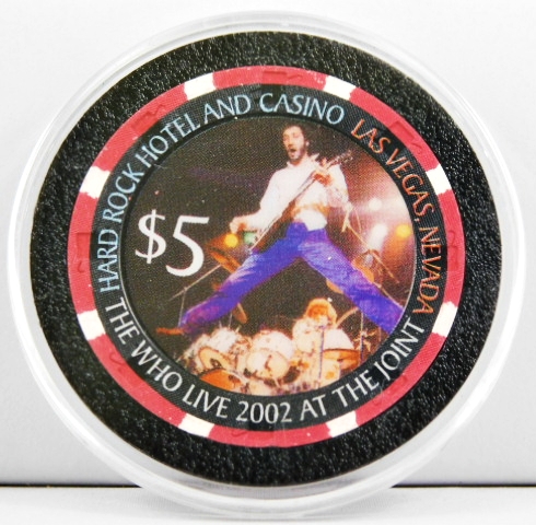 Uncirculated//Mint Hard Rock Las Vegas $5 The Who 2002 Casino Chip