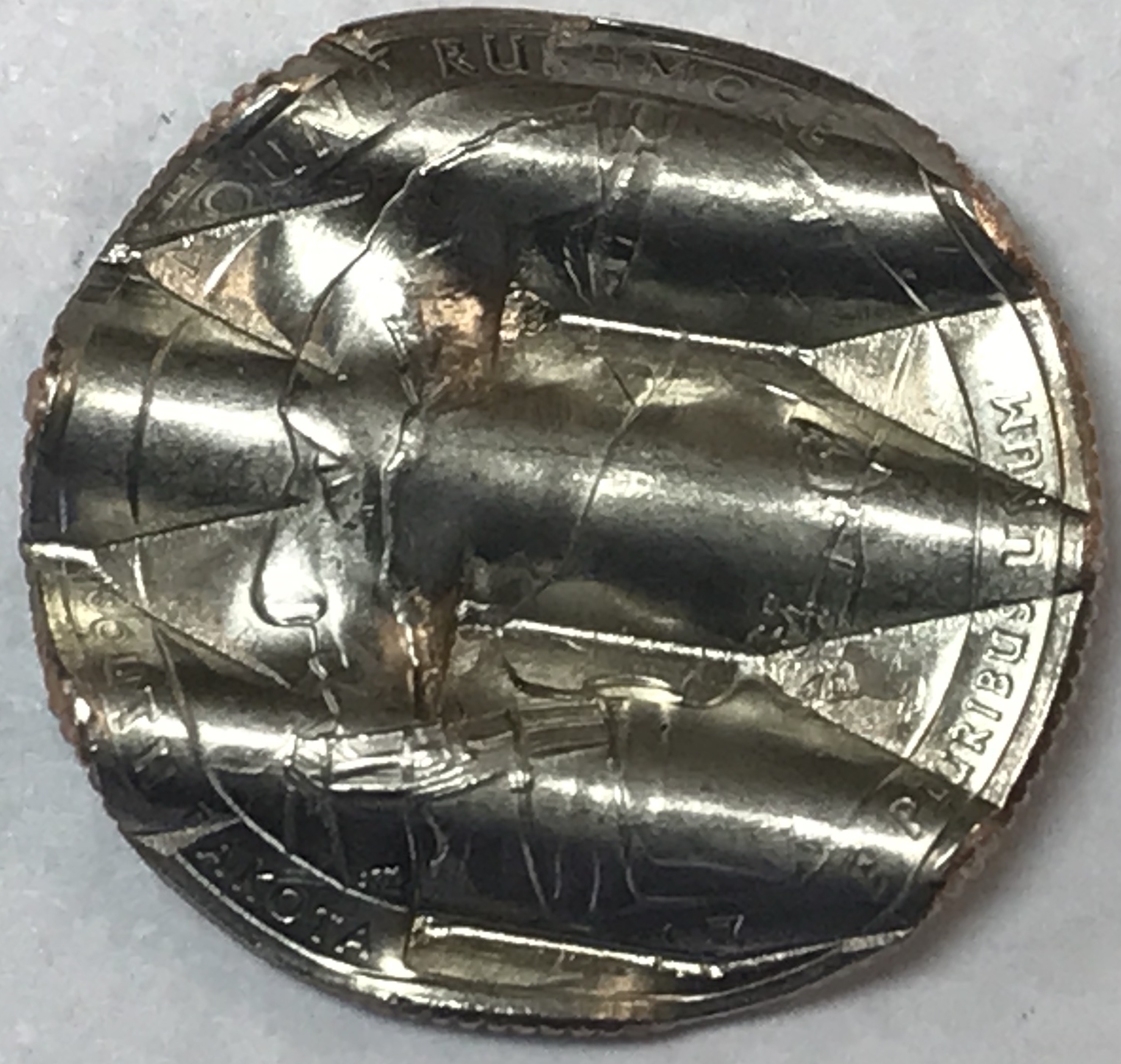 MINT ERROR 2013P Mount Rushmore US Mint Waffle Coin Quarter Error