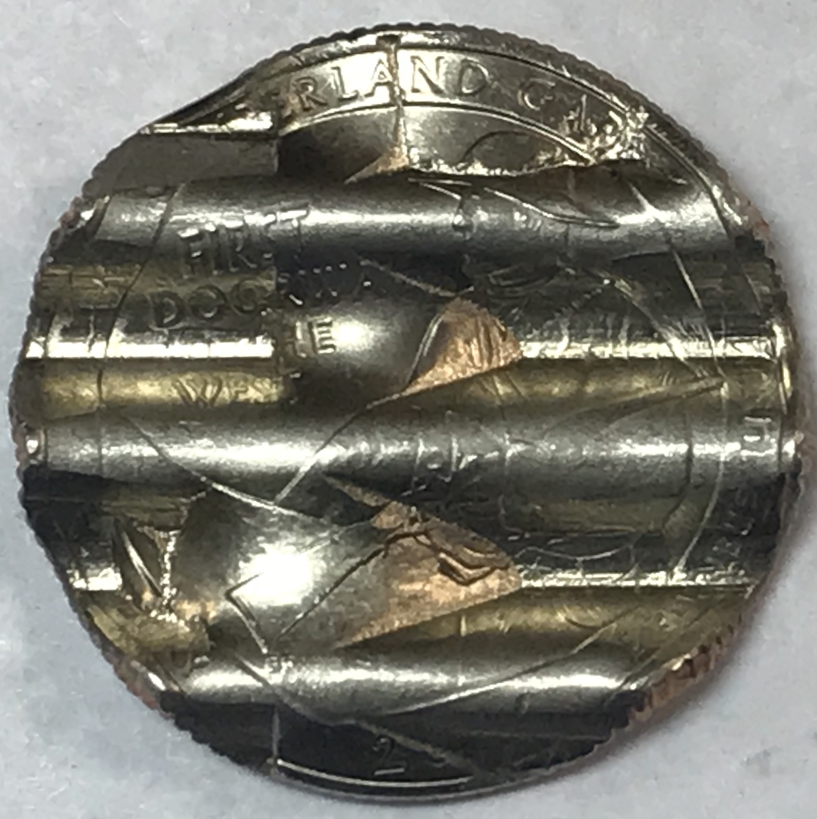 MINT ERROR 2016 Cumberland Gap US Mint Waffle Coin Quarter Error