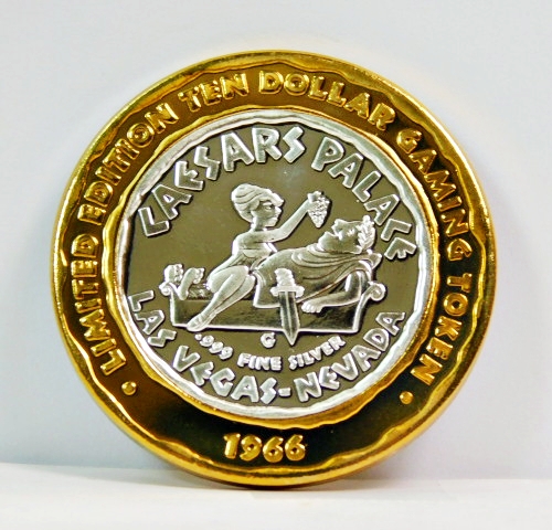 VINTAGE - RARE - Silver Strike - .999 Fine Silver - 1966 CAESARS