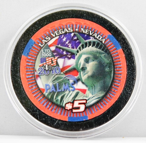 Palms Casino Las Vegas $5 Playboy Bunny 2002 Casino Chip Uncirculated//Mint