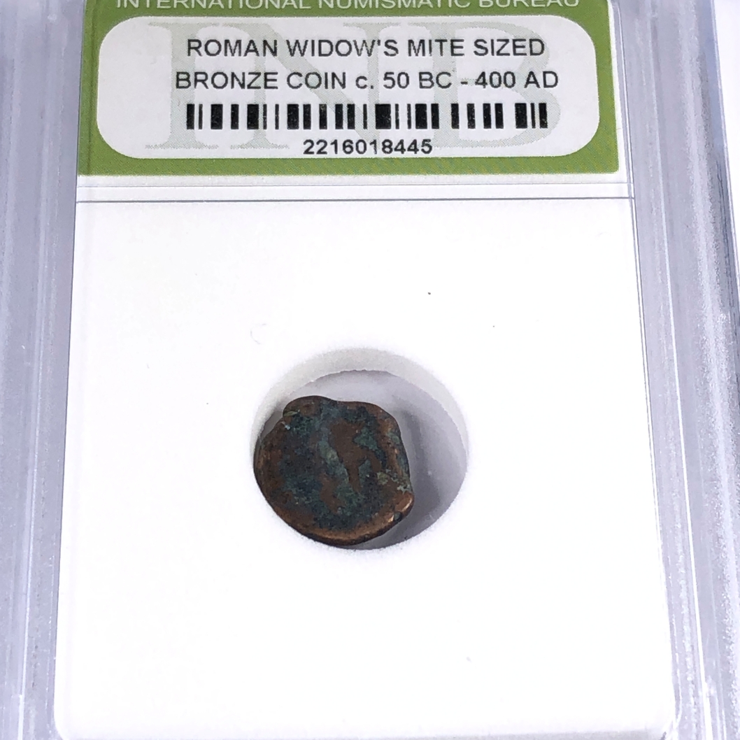 Ancient*Roman Widow's Mite Sized Bronze Coin*c. 50BC 400AD Property