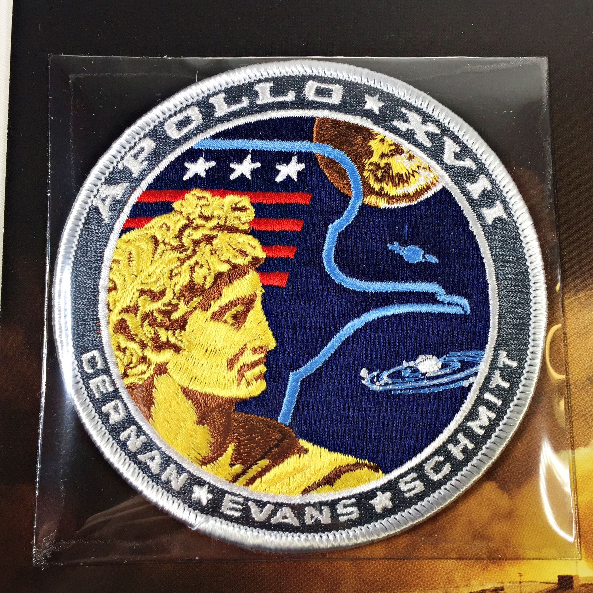 APOLLO XVII (Cernan-Evans-Schmitt) NASA Space Mission Emblem Patch ...