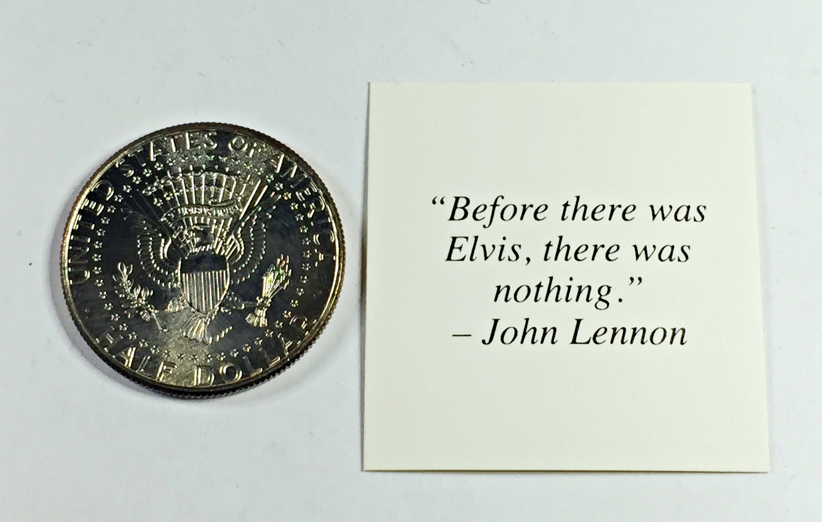 Colorized Kennedy Half Dollar Commemorating Elvis Presley's Don't Be ...