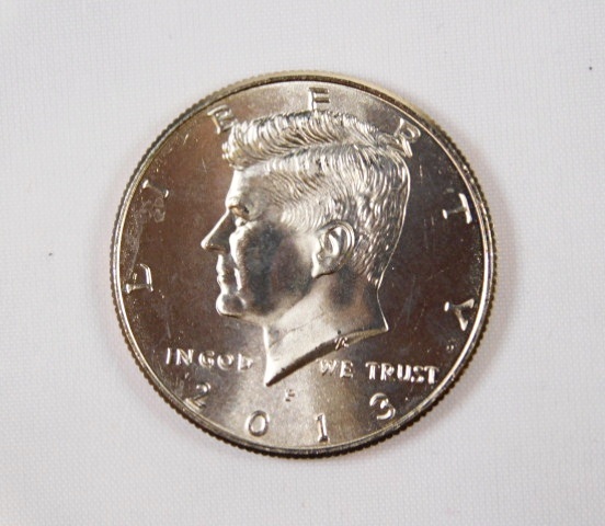 Colorized Kennedy Half Dollar Commemorating Mercury 6; First American ...