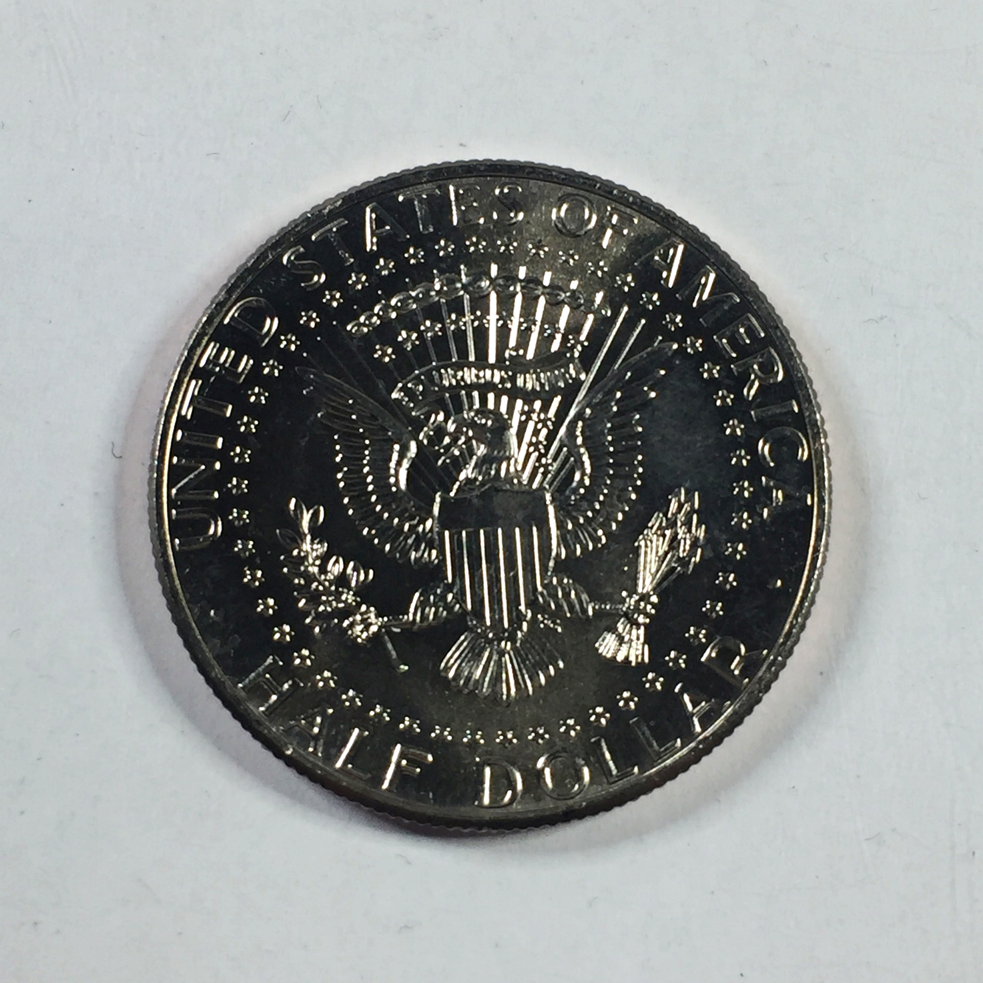 Colorized Kennedy Half Dollar Commemorating the USS Oklahoma Capsizing ...