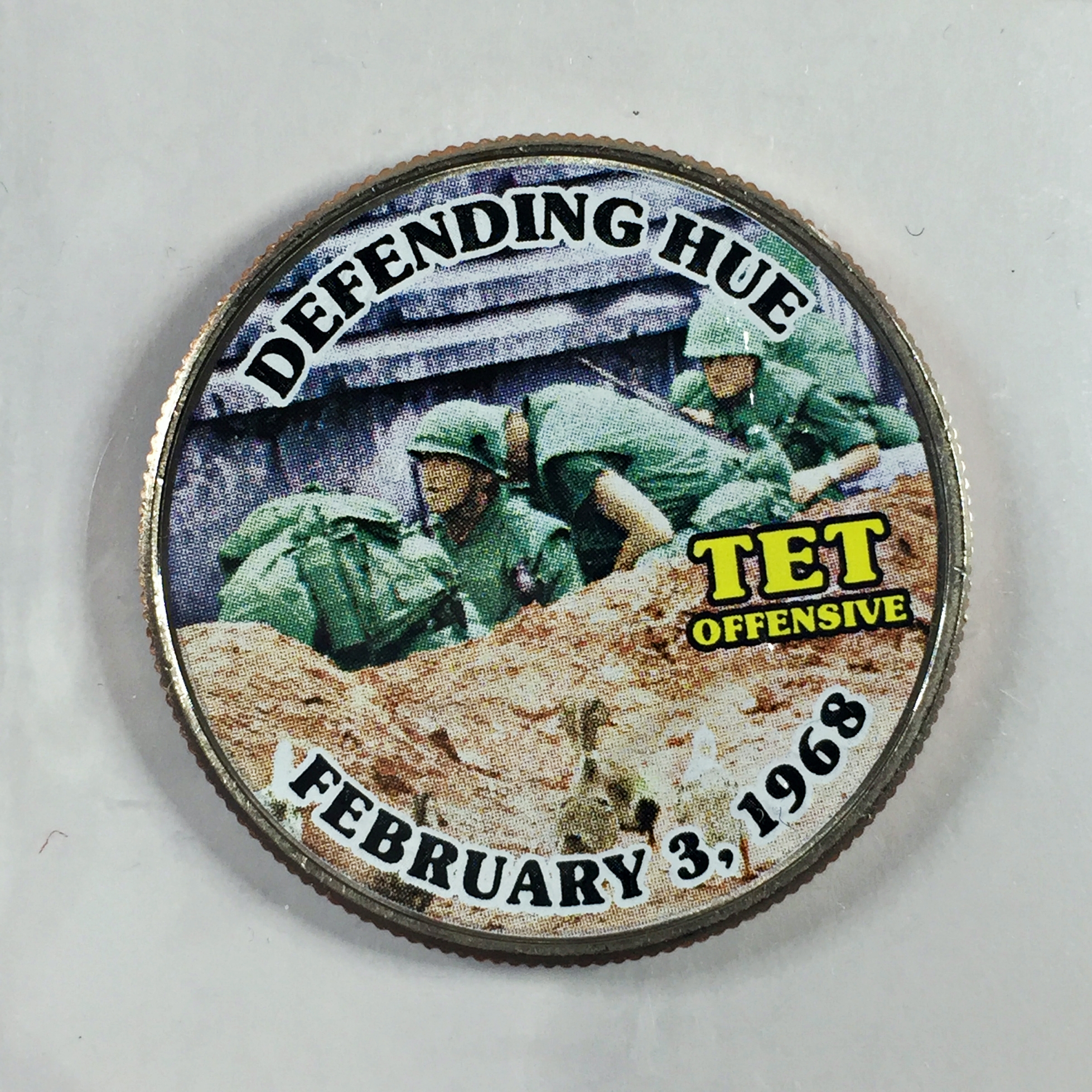 Colorized Kennedy Half Dollar Commemorating the Vietnam War*Defending ...