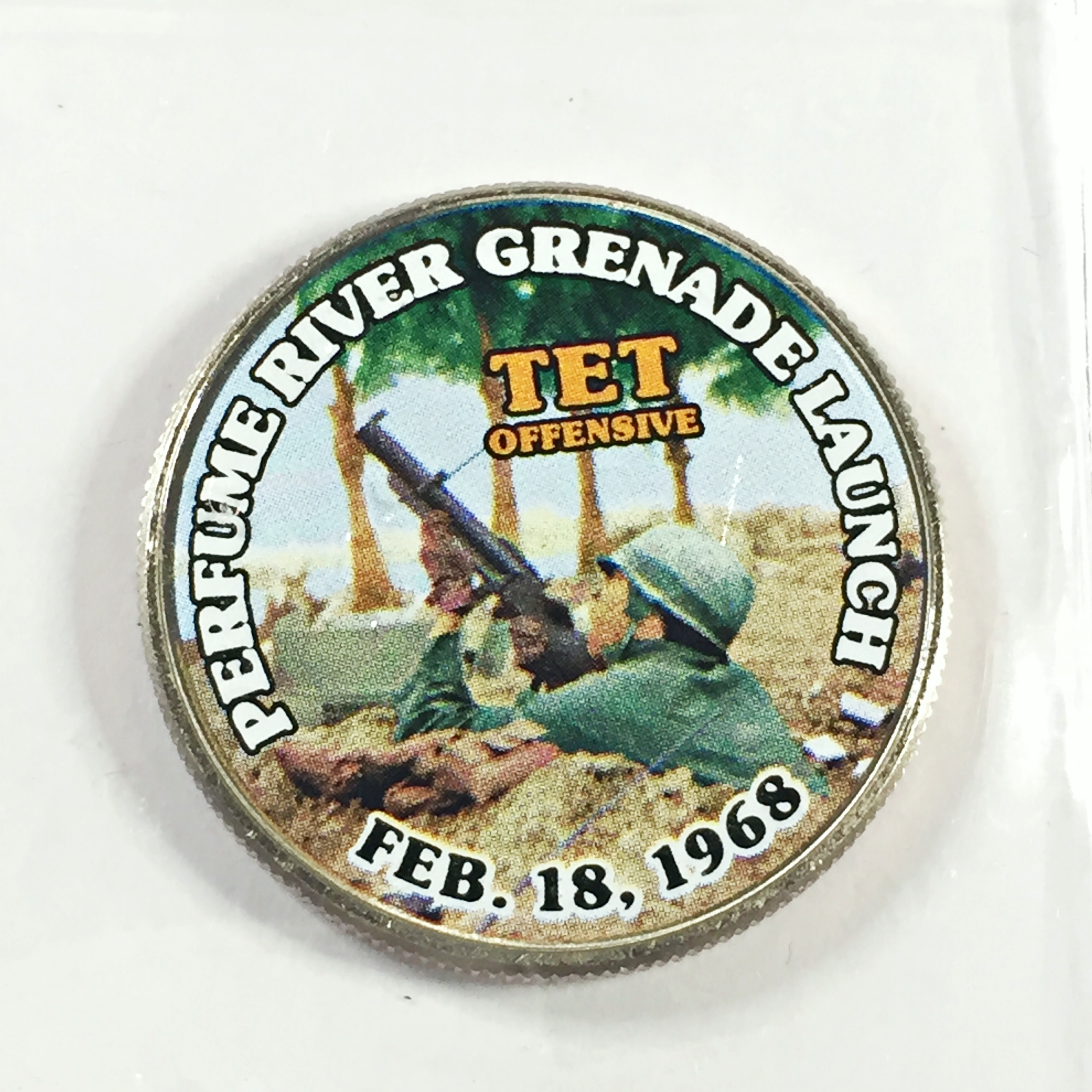 Colorized Kennedy Half Dollar Commemorating the Vietnam War*Perfume ...