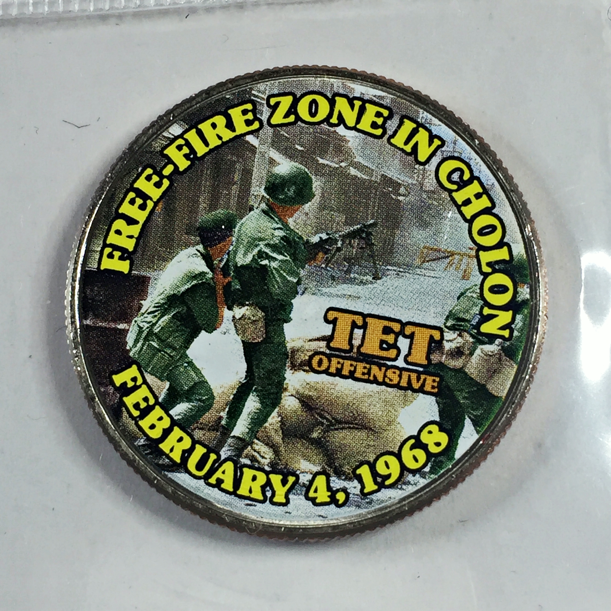 Colorized Kennedy Half Dollar Commemorating the War in Viet Nam*Free ...