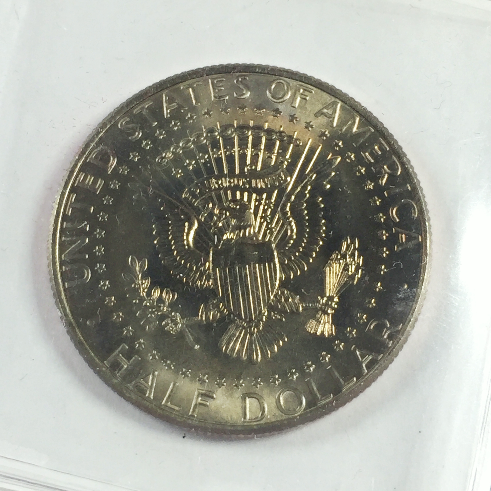 Colorized Kennedy Half Dollar Commemorating the War in Viet Nam ...