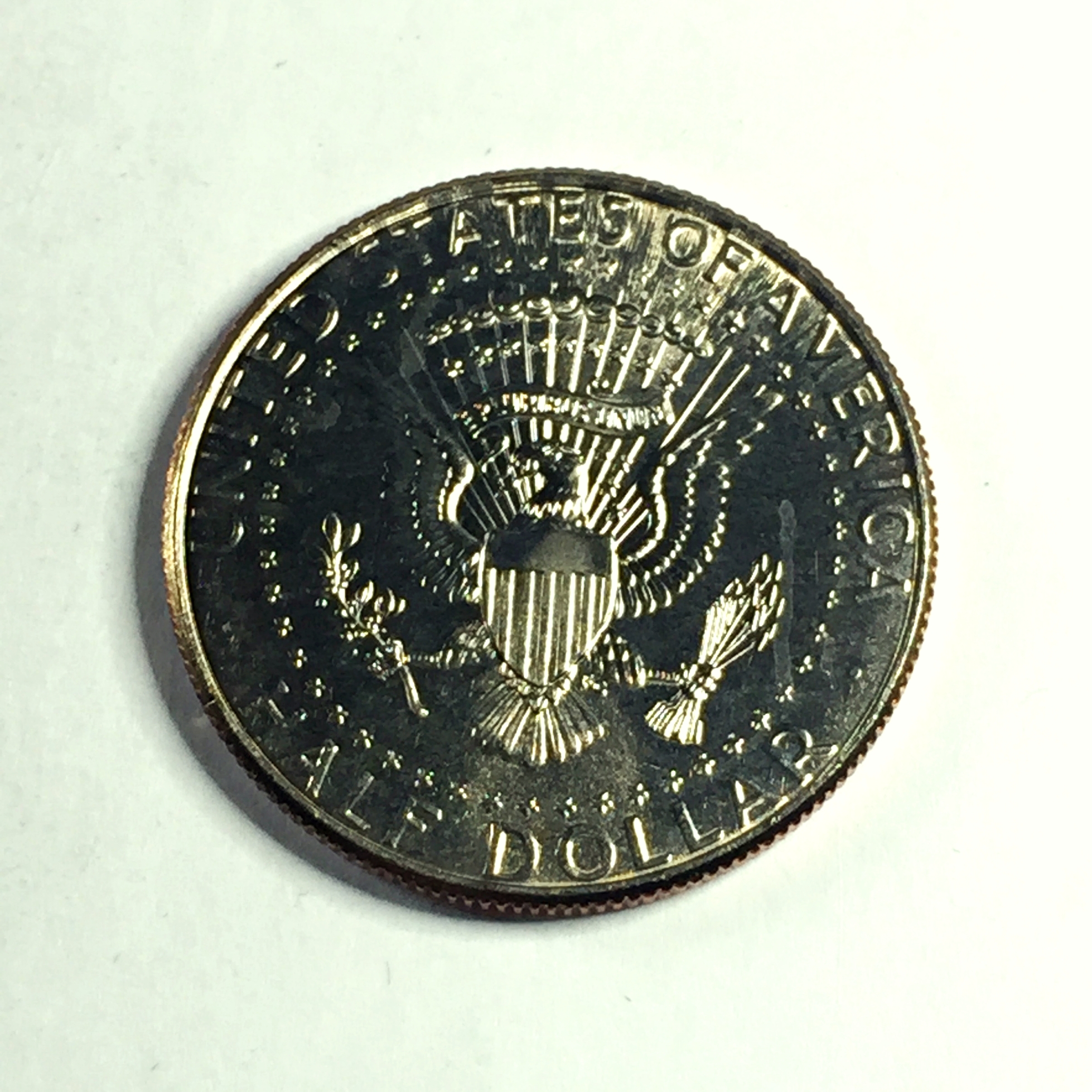 Colorized Kennedy Half Dollar Commemorating World War II*US Declares ...