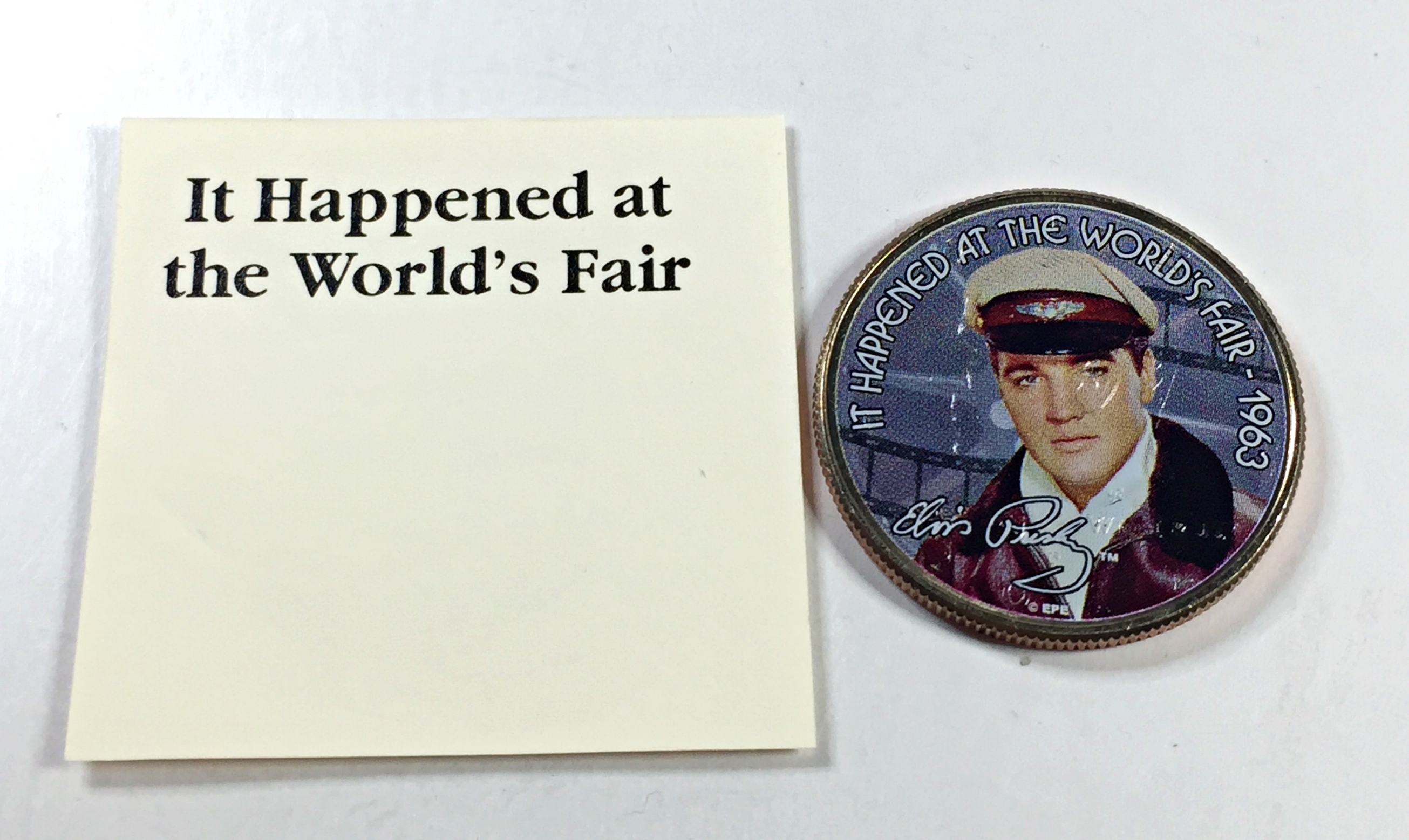 Colorized Kennedy Half Dollar with Elvis Presley Bust and Signature ...