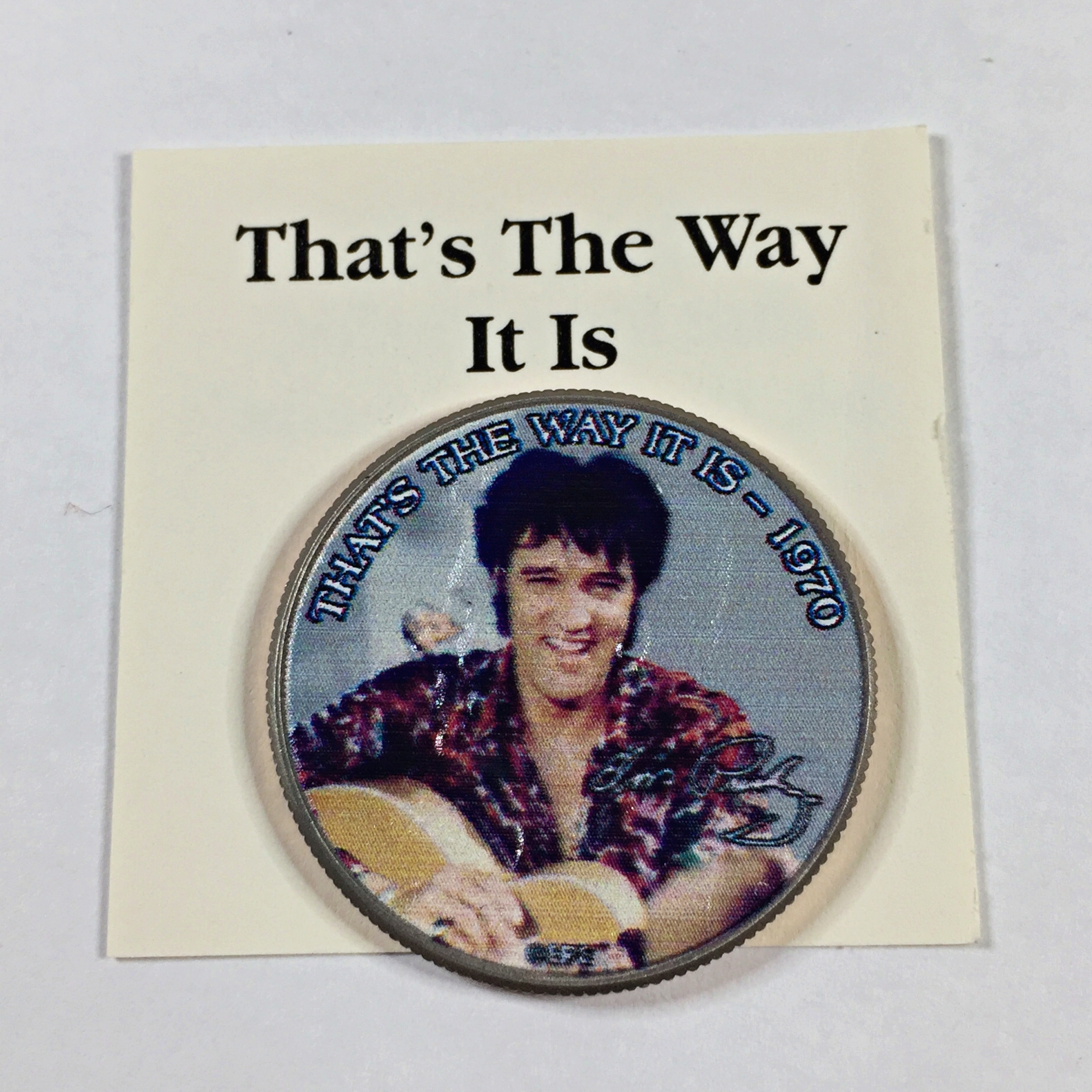 Kennedy Half Dollar with Colorized Elvis Presley Bust*That's The Way It ...