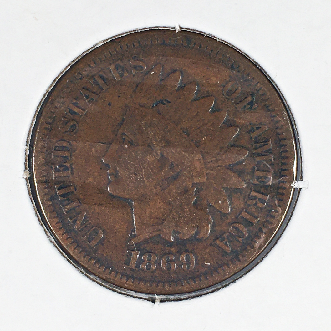 MINT ERROR*1869/9 Indian Head Cent | Property Room