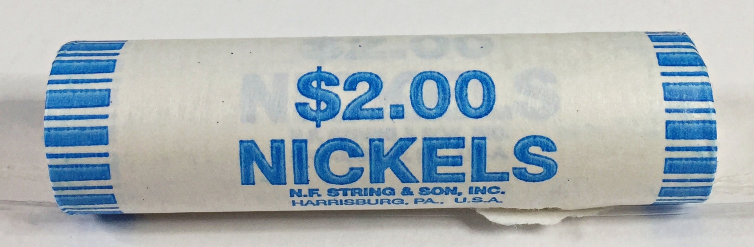 MYSTERY ROLL!!! UNOPENED 2 Bank Roll of Jefferson Nickels*No Date or