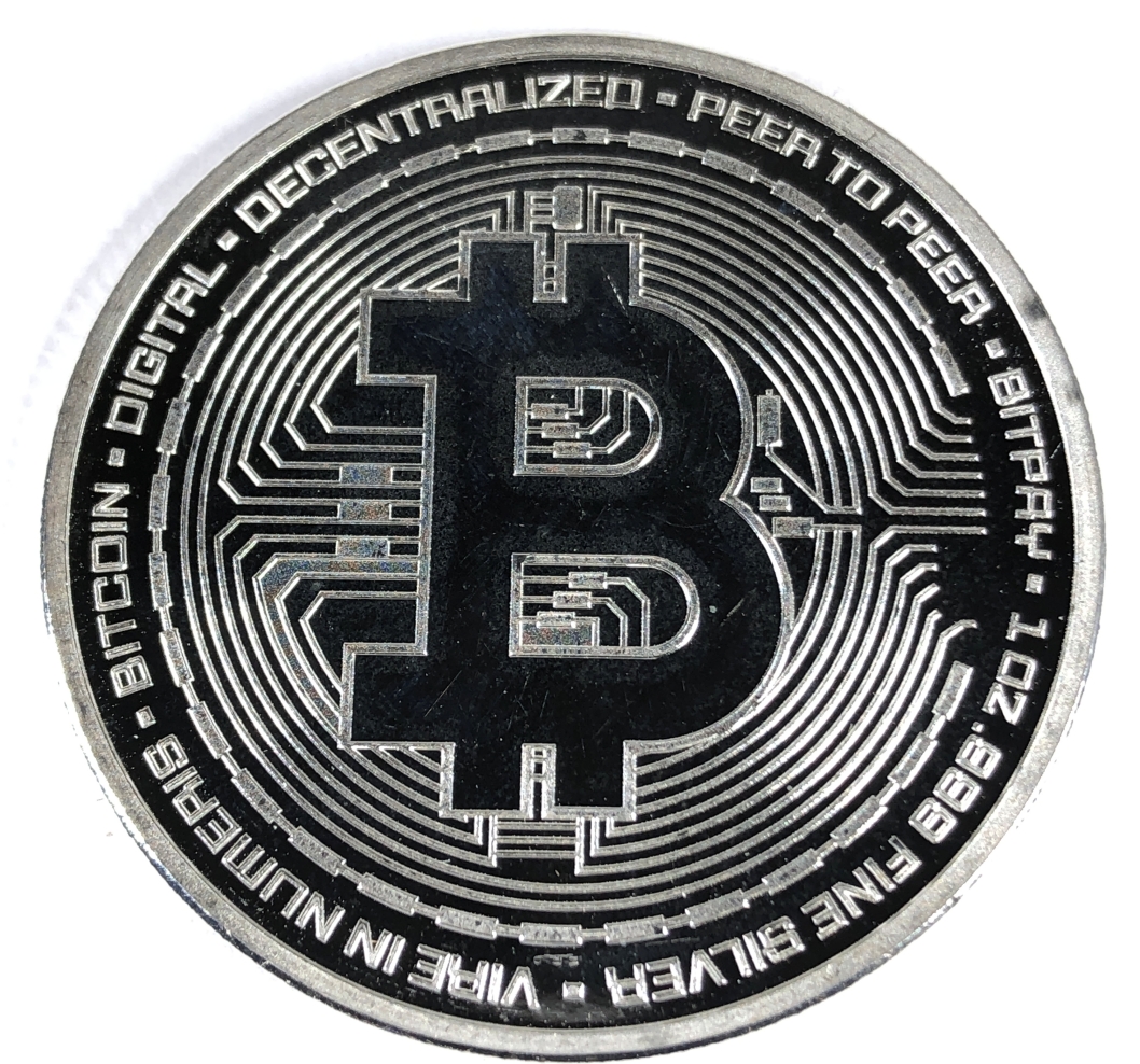 One Troy Ounce .999 Fine Proof Silver*BITPAY*BITCOIN*The Evolution of Money  | Property Room
