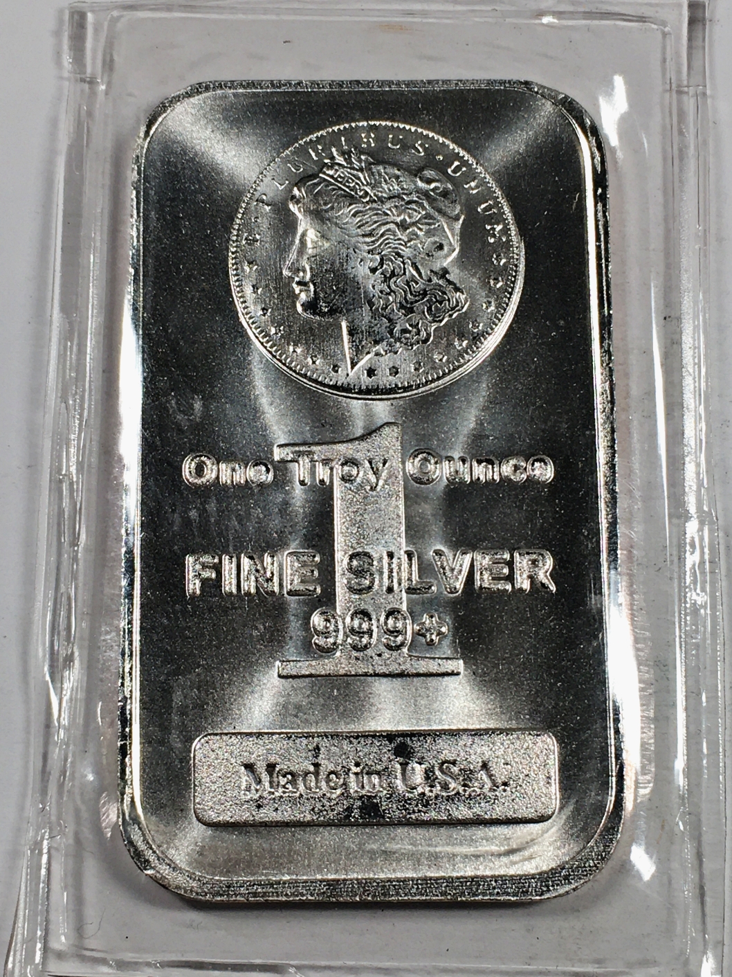 1 Troy Ounce Of Fine Silver 999 One Troy Ounce .999+ Fine Silver Bar*Made in the USA | Property Room